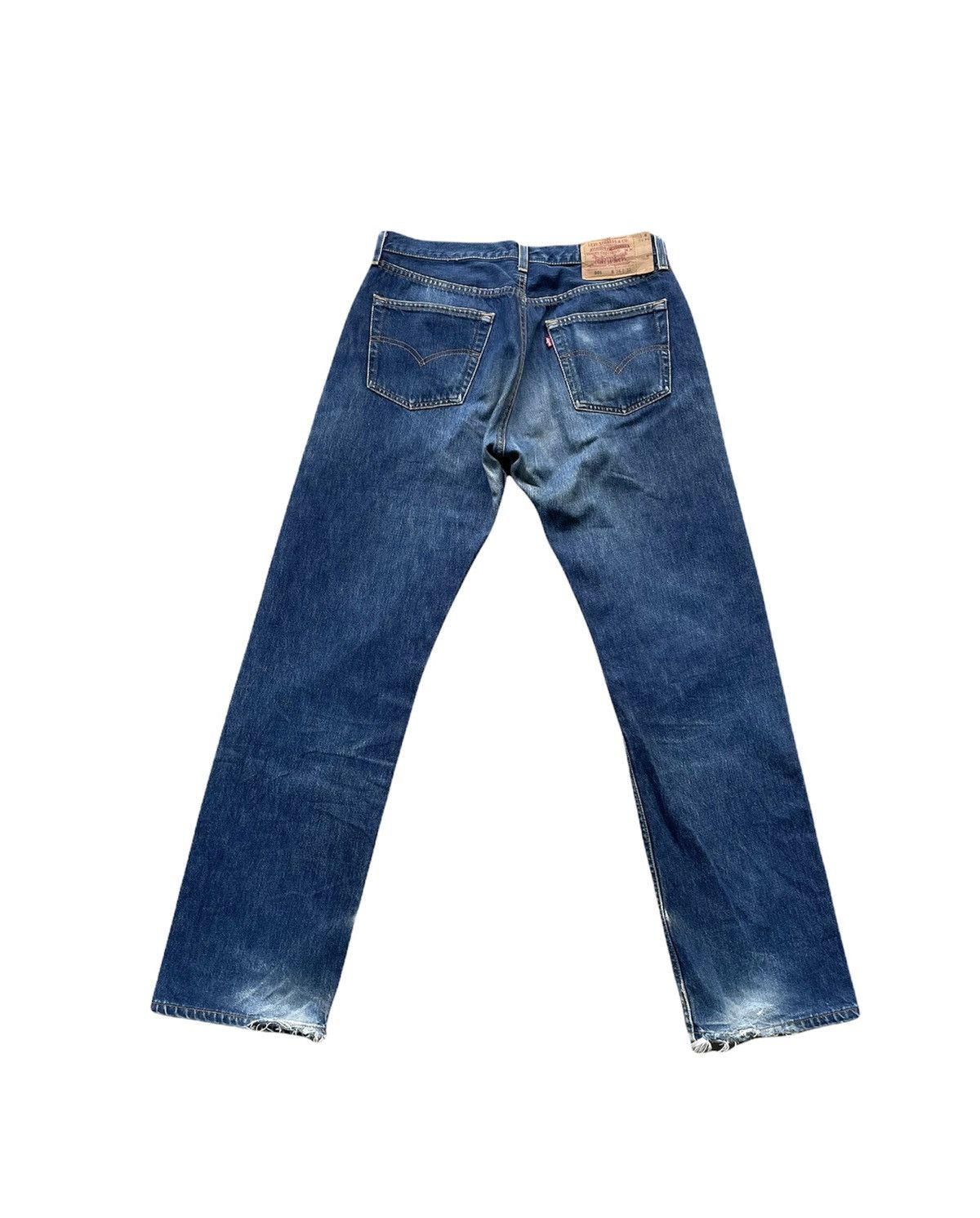 Levi's Vintage Levis 501 2000 USA Faded Wash Denim Size US 33 - 7 Thumbnail