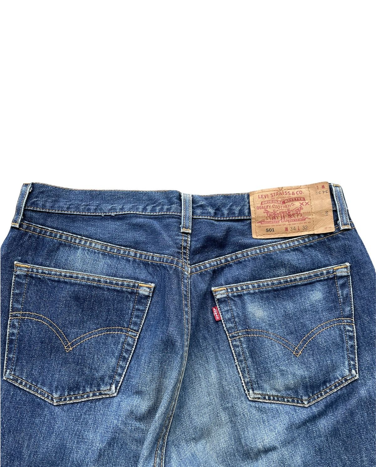 Levi's Vintage Levis 501 2000 USA Faded Wash Denim Size US 33 - 9 Thumbnail