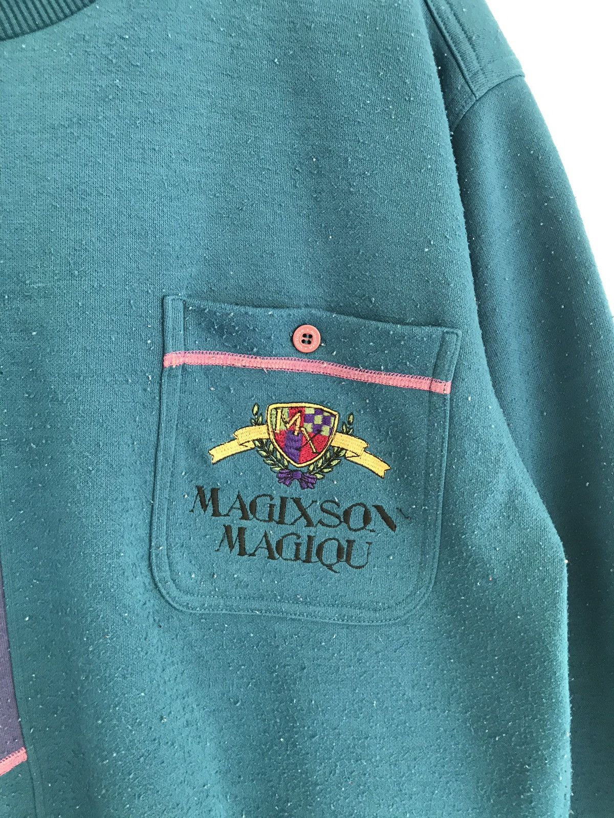 Vintage Vintage Magixson Multicolour Single Pocket Sweatshirt Size US L / EU 52-54 / 3 - 4 Thumbnail