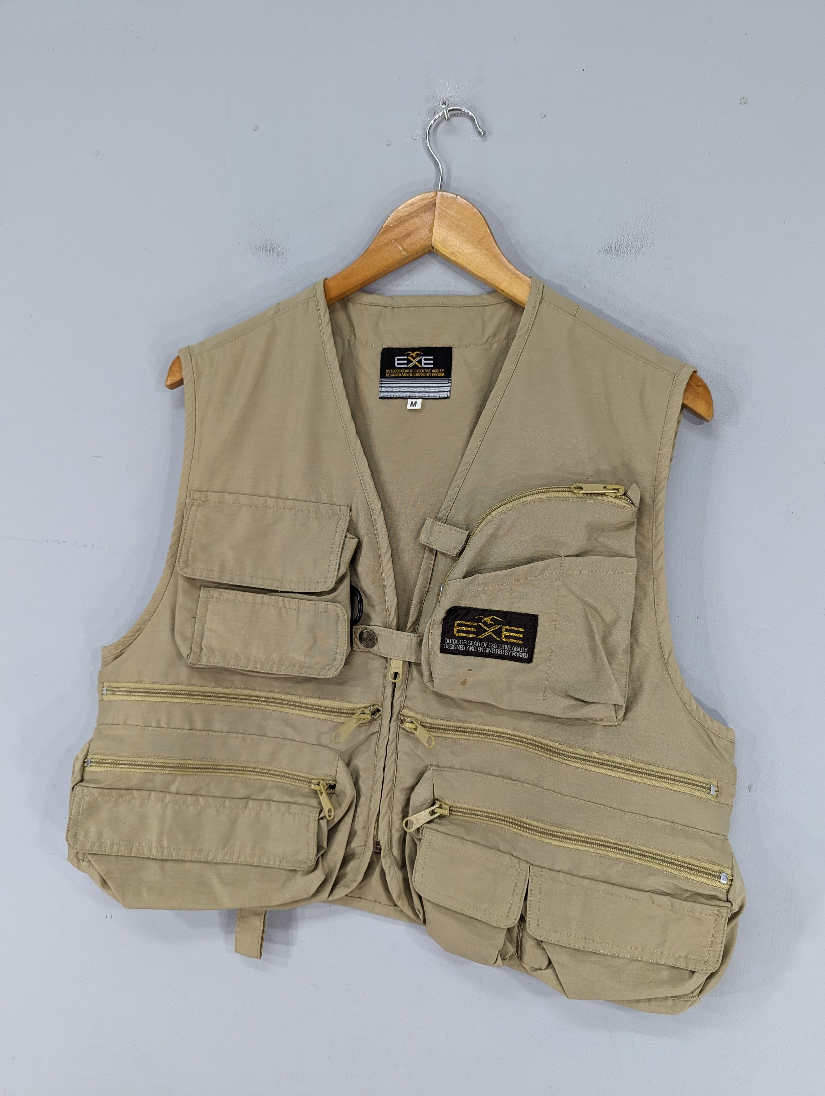 Japanese Brand 💥RARE💥Vintage 90s Exe By Ryobi Fishing Vest Jacket Size US M / EU 48-50 / 2 - 3 Thumbnail
