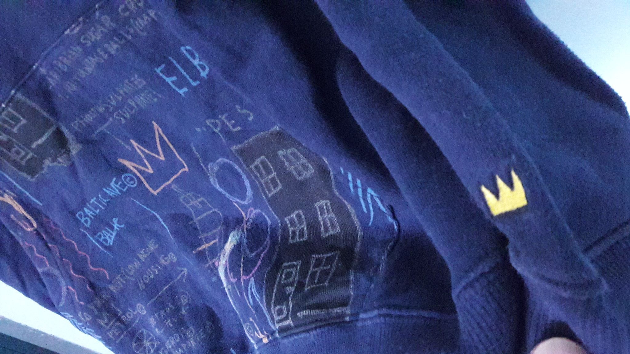 Keith Haring Jean Michel Basquait X SPRZNY Hoodie sweater Size US L / EU 52-54 / 3 - 6 Thumbnail