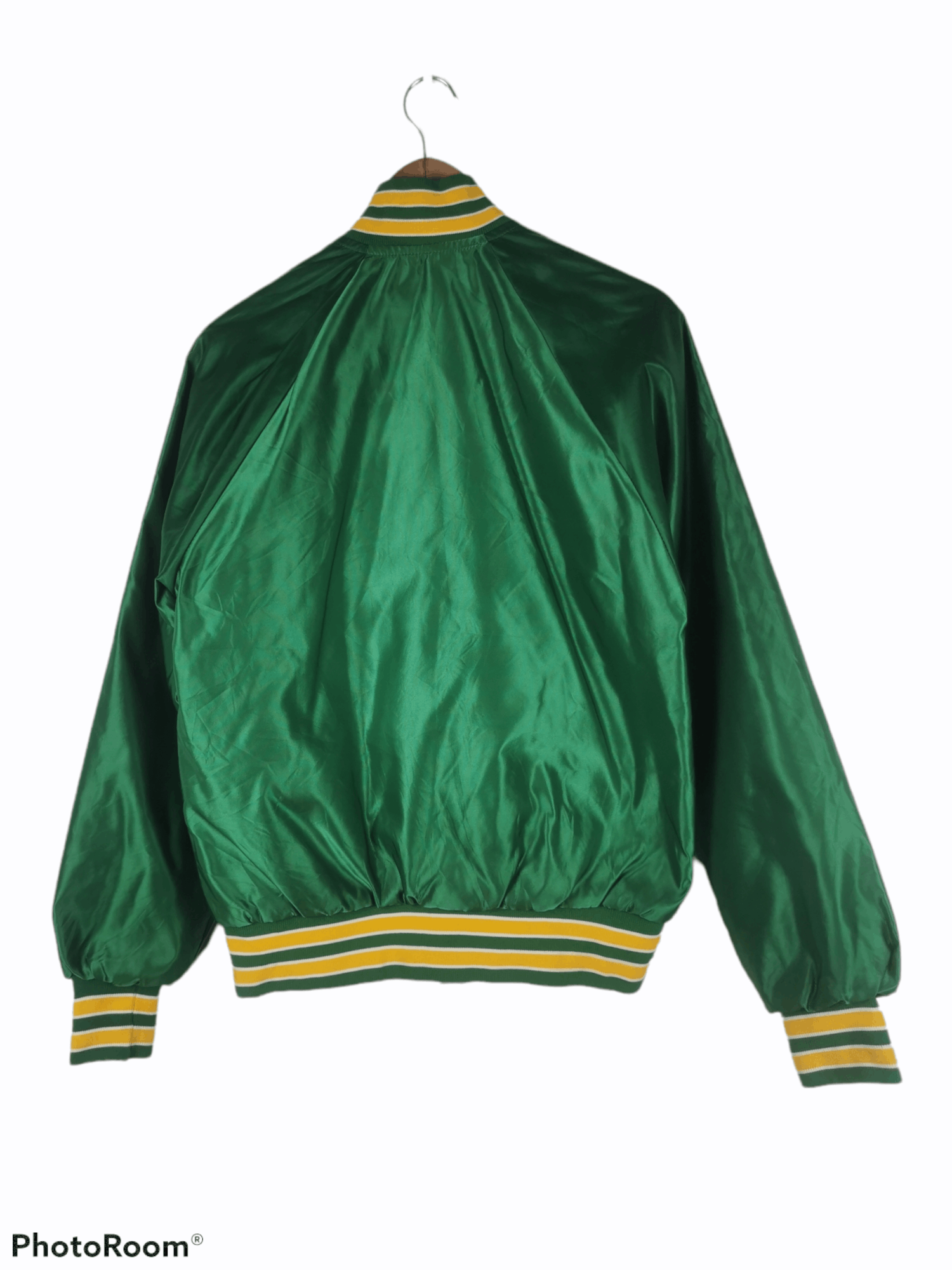 MLB Vintage Oakland Athletics A's Starter Satin Bomber Jacket Size US M / EU 48-50 / 2 - 5 Thumbnail