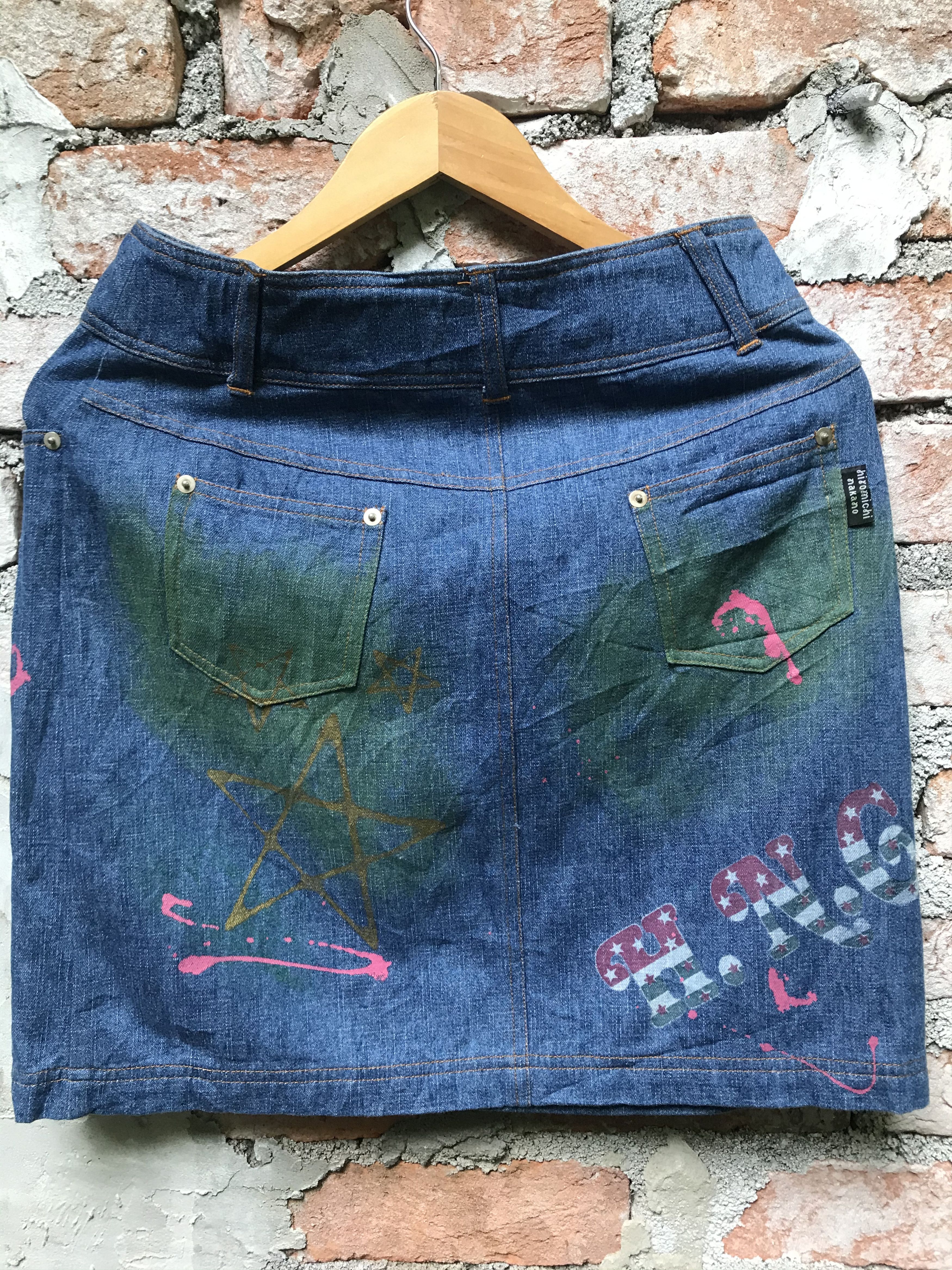 Hysteric Glamour × Japanese Brand Hiromichi Nakano denim Skirt Size 27" / US 4 / IT 40 - 2 Thumbnail