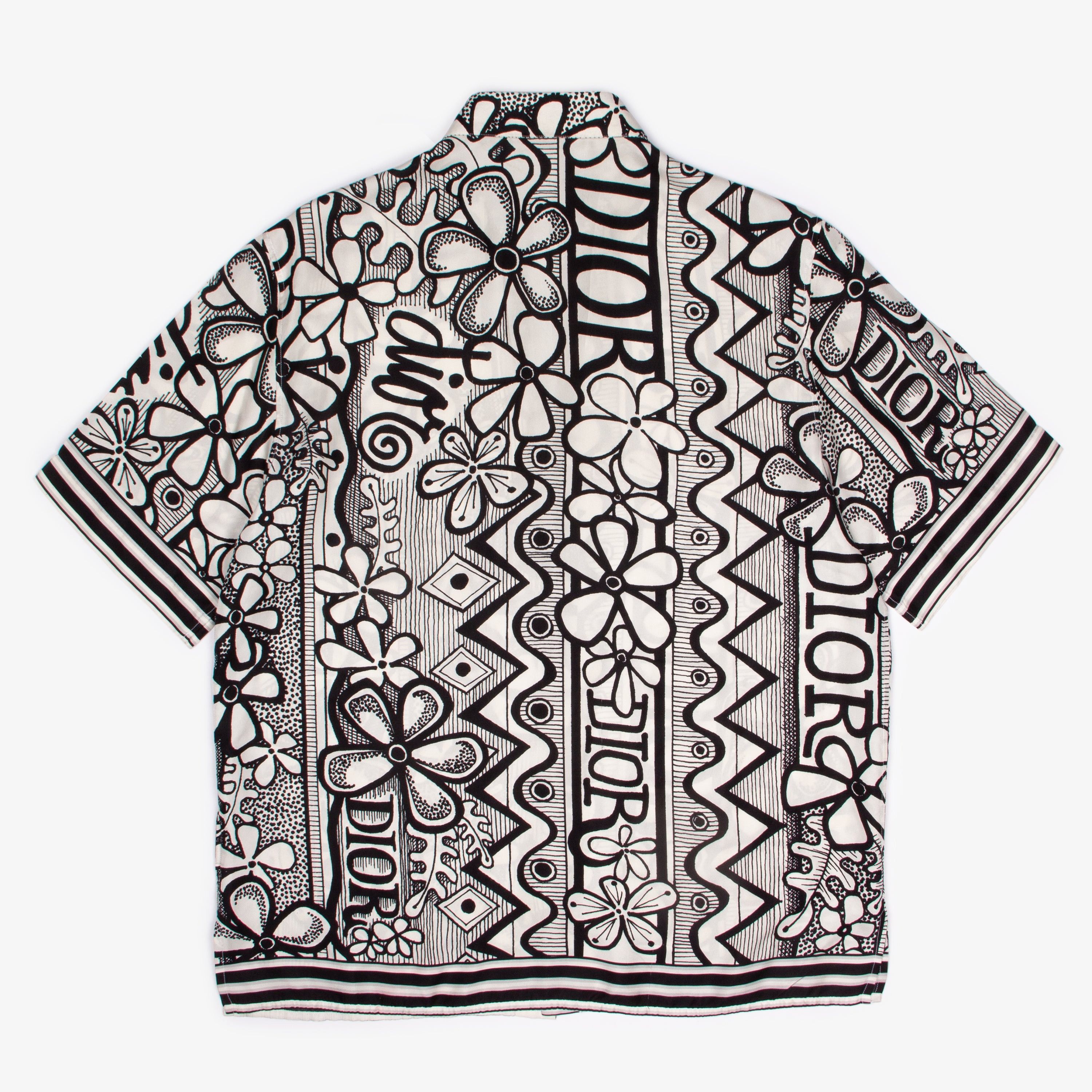 Dior × Stussy DIOR x STUSSY SILK FLORAL BUTTON UP SHIRT | 40 Size US L / EU 52-54 / 3 - 3 Thumbnail