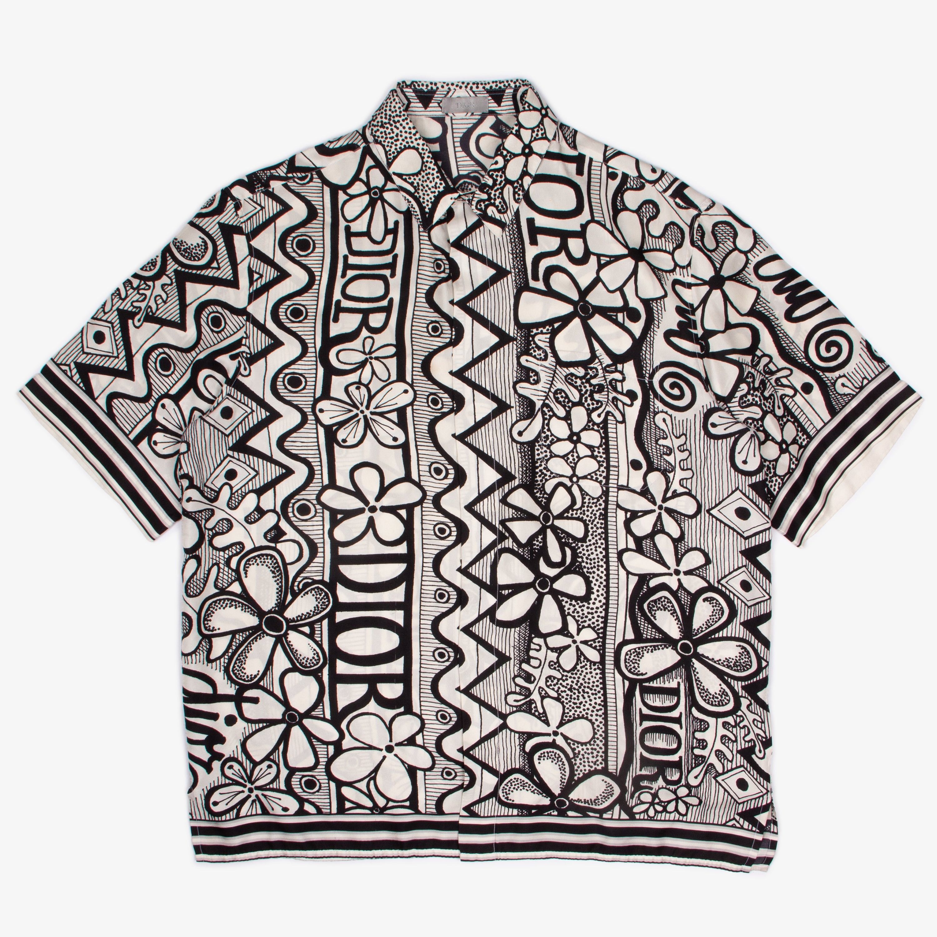 Dior × Stussy DIOR x STUSSY SILK FLORAL BUTTON UP SHIRT | 40 Size US L / EU 52-54 / 3 - 2 Thumbnail