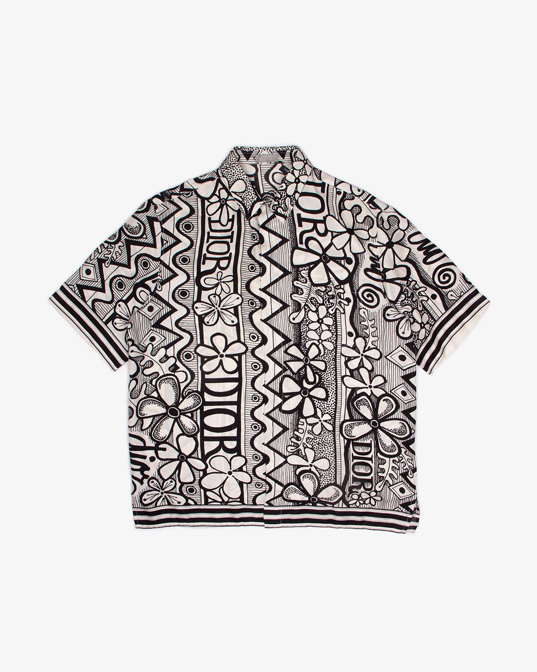 Dior × Stussy DIOR x STUSSY SILK FLORAL BUTTON UP SHIRT | 40 Size US L / EU 52-54 / 3 - 1 Thumbnail