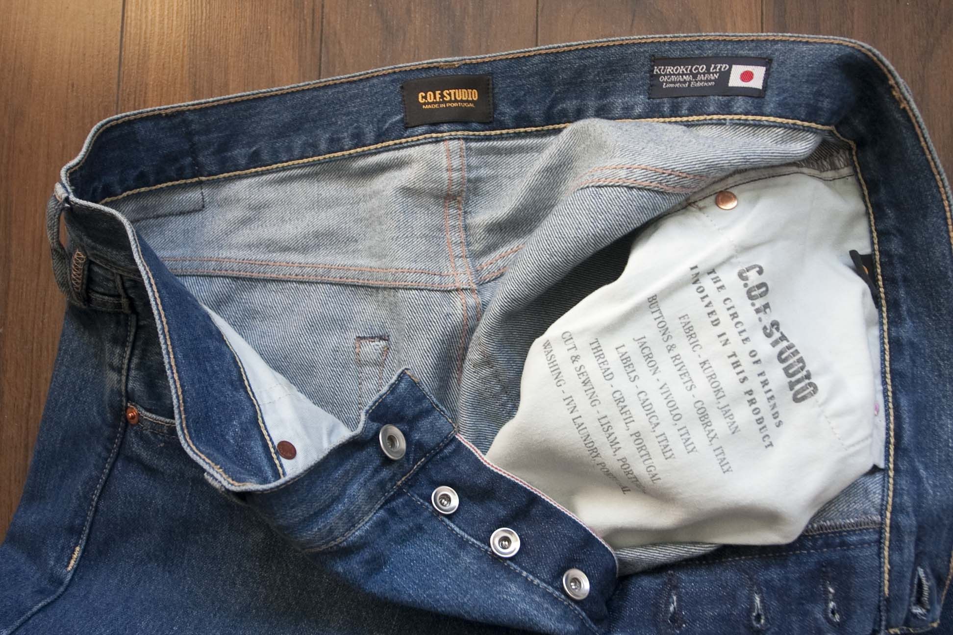 C.O.F. Studio COF Studio Selvedge Jeans Kuroki Size 35x31 Size US 35 - 3 Thumbnail