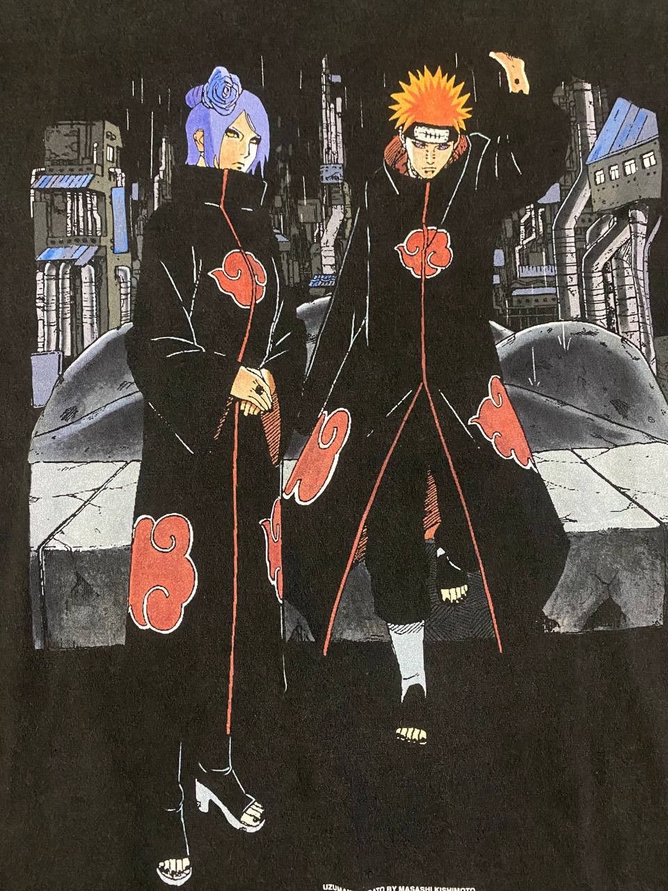 Anime × Japanese Brand Rare! Vintage Anime Naruto Akatsuki Pain & Konan Bootleg Size US XL / EU 56 / 4 - 4 Thumbnail
