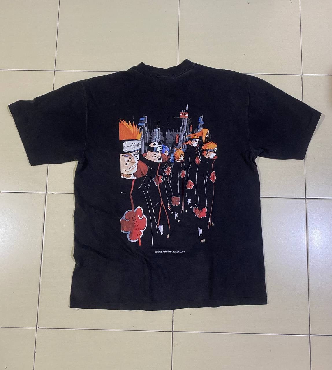 Anime × Japanese Brand Rare! Vintage Anime Naruto Akatsuki Pain & Konan Bootleg Size US XL / EU 56 / 4 - 2 Thumbnail