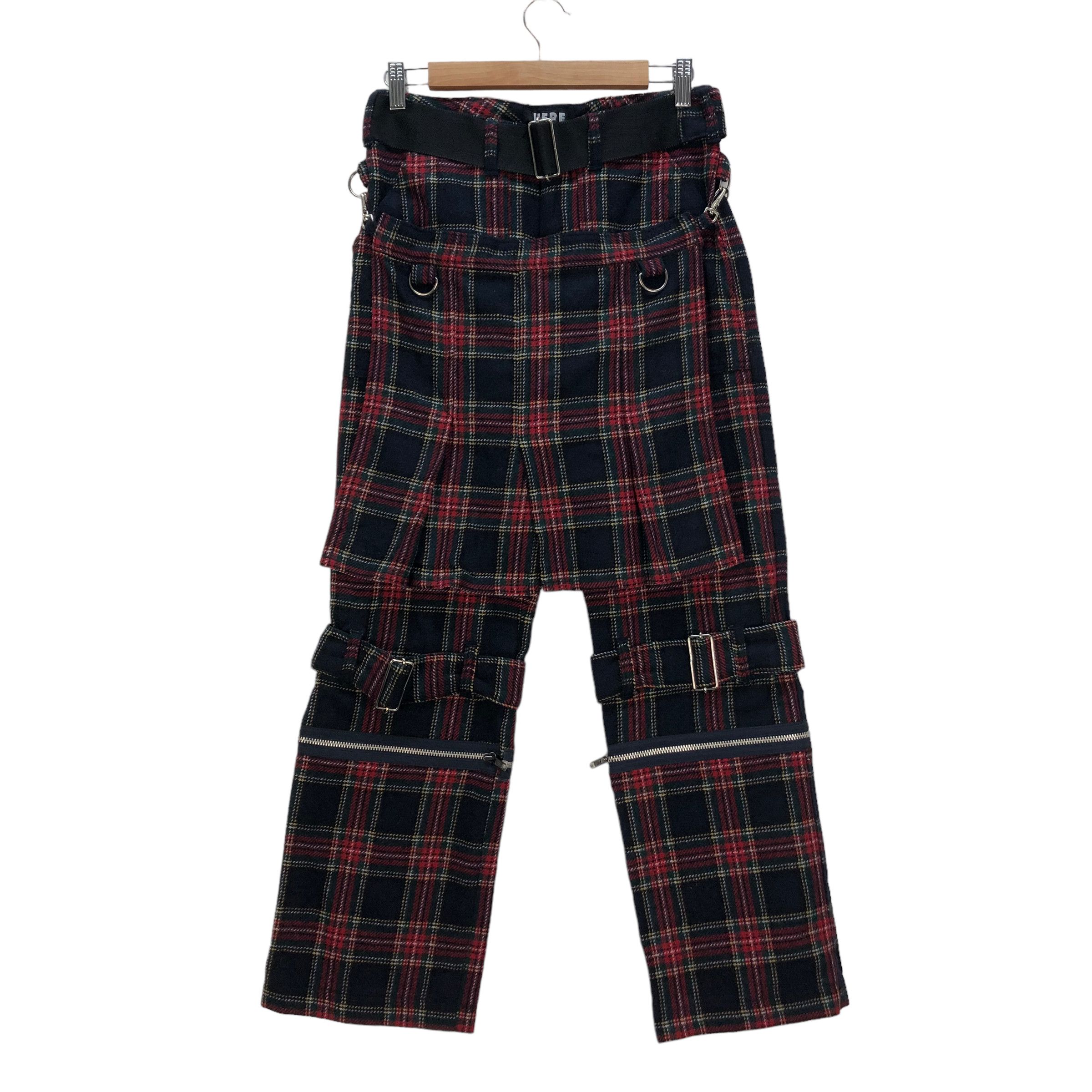 Japanese Brand WHO ARE THESE PUNKS? TARTAN PANTS #6808-89 Size US 29 - 1 Thumbnail