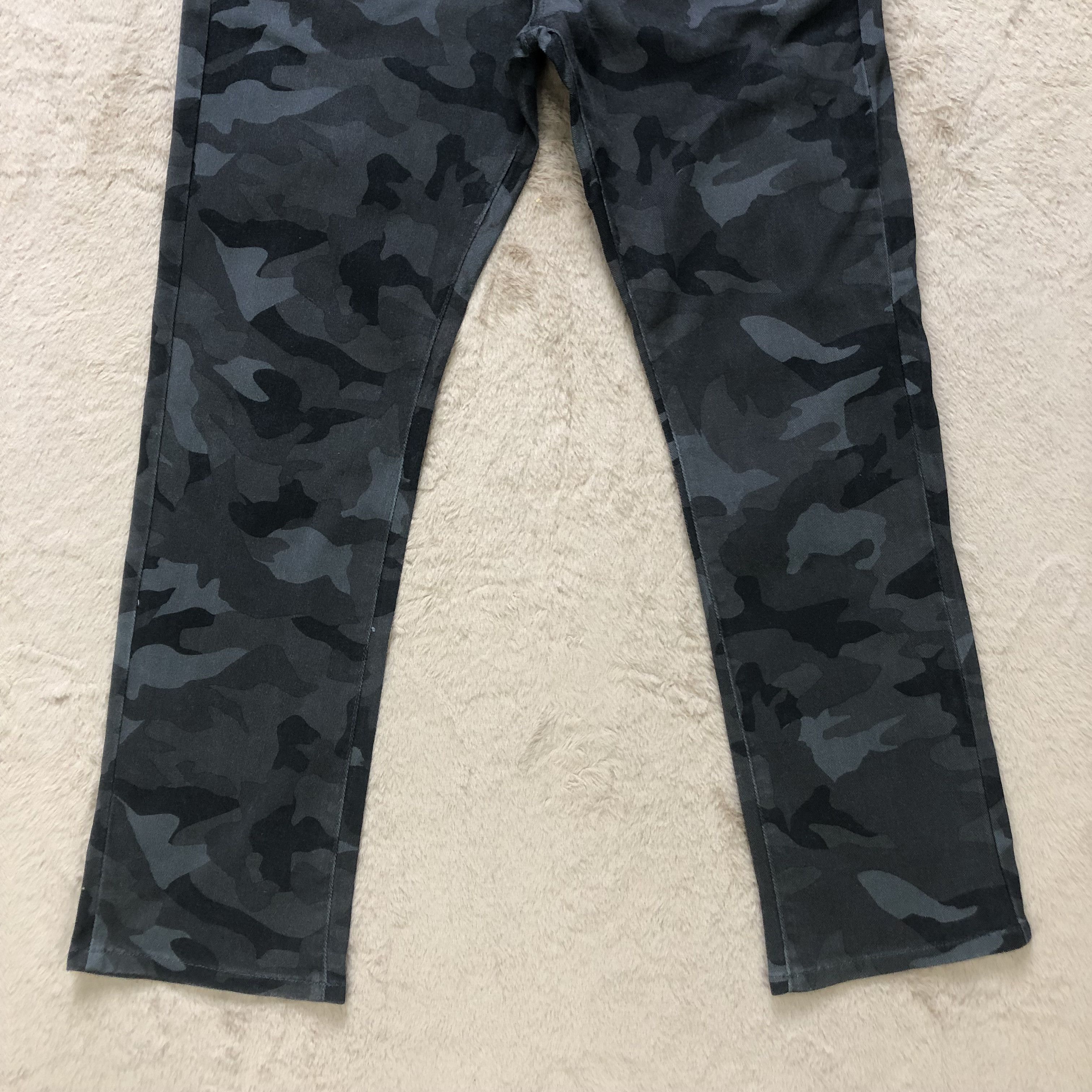 Tete Homme BLACK ON TETE HOMME CAMO PANTS #6788-88 Size US 33 - 5 Thumbnail