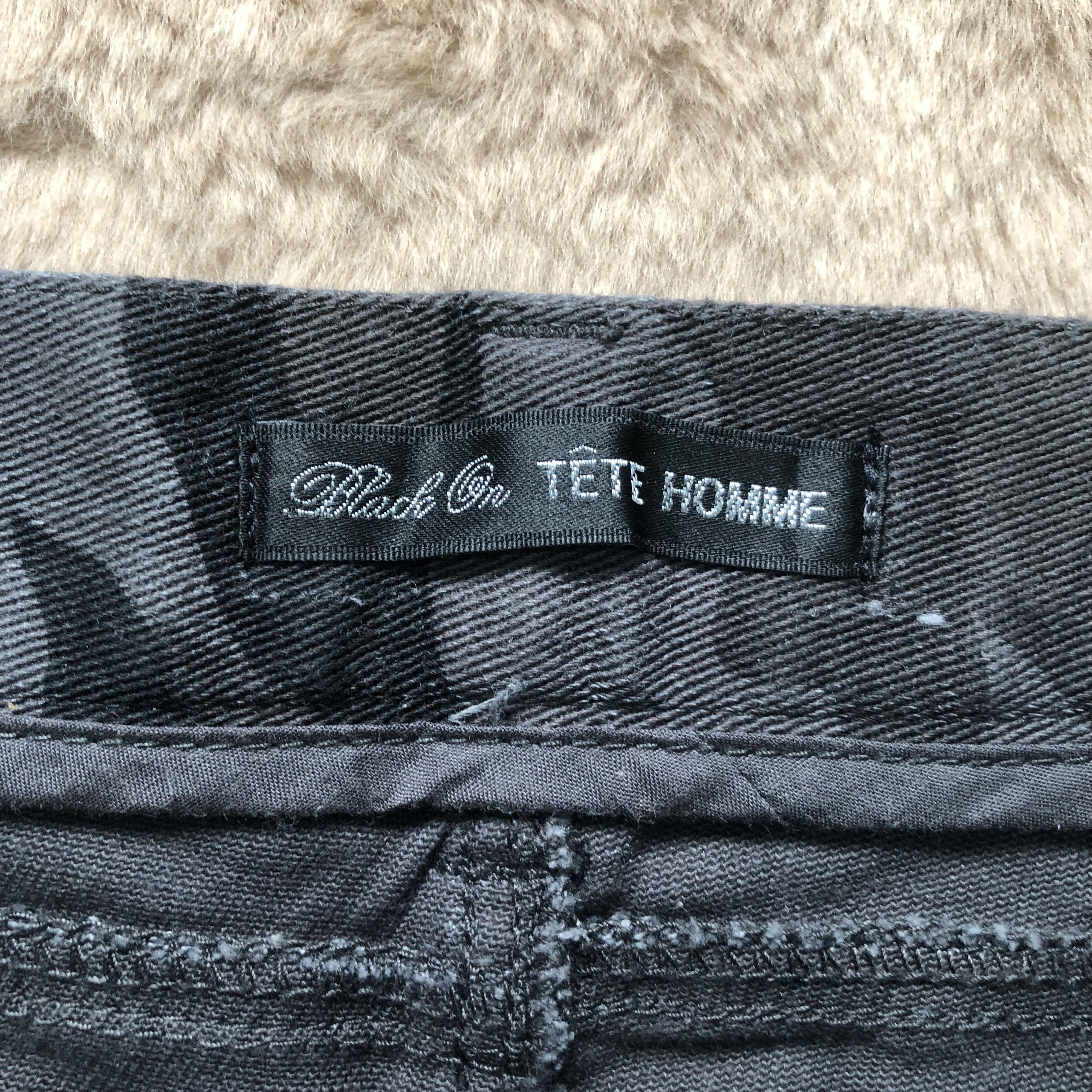 Tete Homme BLACK ON TETE HOMME CAMO PANTS #6788-88 Size US 33 - 6 Thumbnail