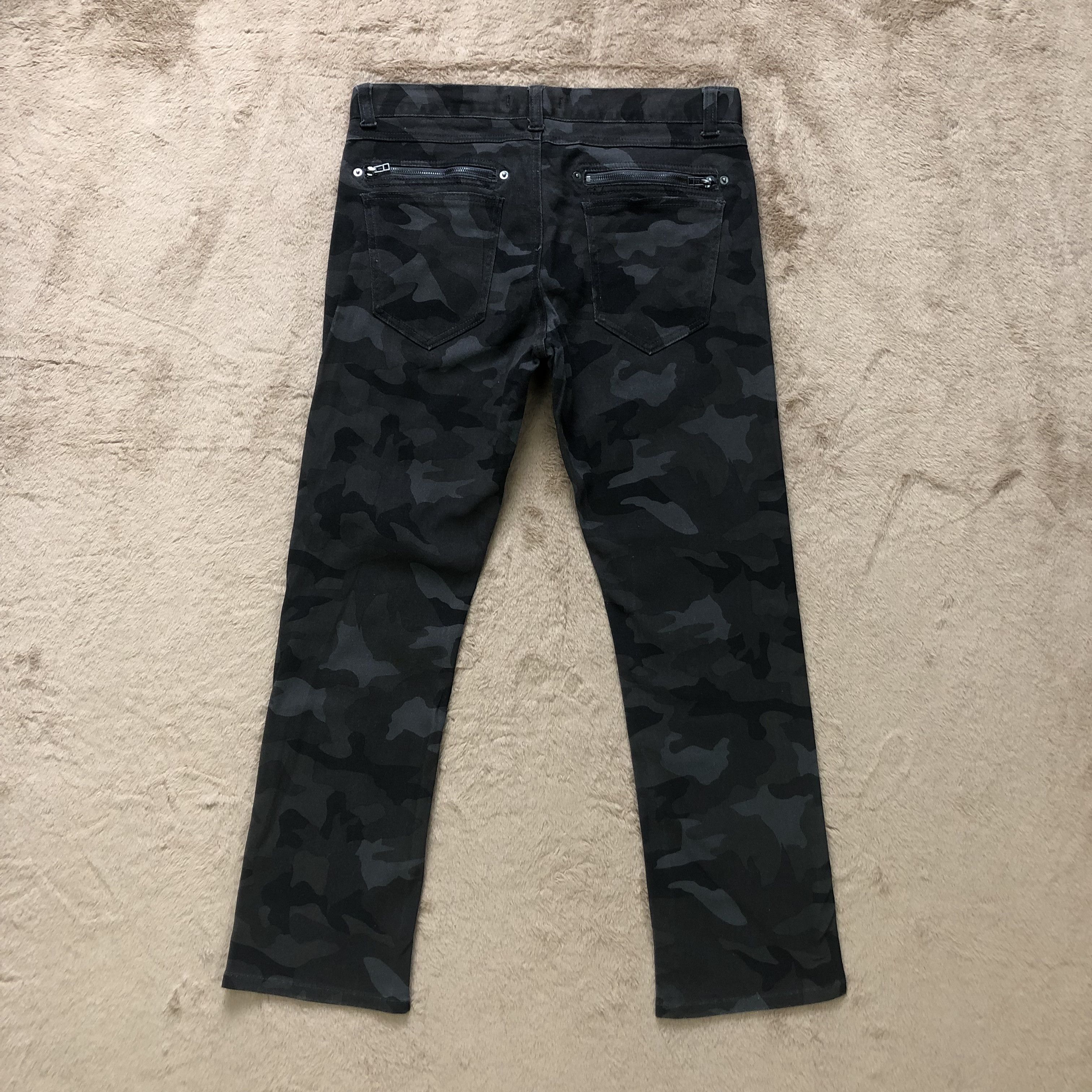 Tete Homme BLACK ON TETE HOMME CAMO PANTS #6788-88 Size US 33 - 8 Thumbnail