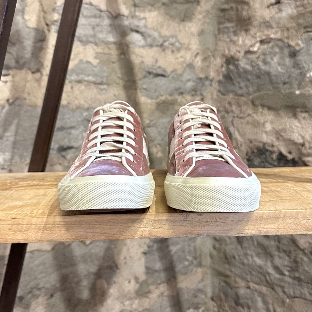 Tom Ford Tom Ford Pink Velvet Cambridge Low-top Sneakers Size US 8 / EU 41 - 3 Thumbnail