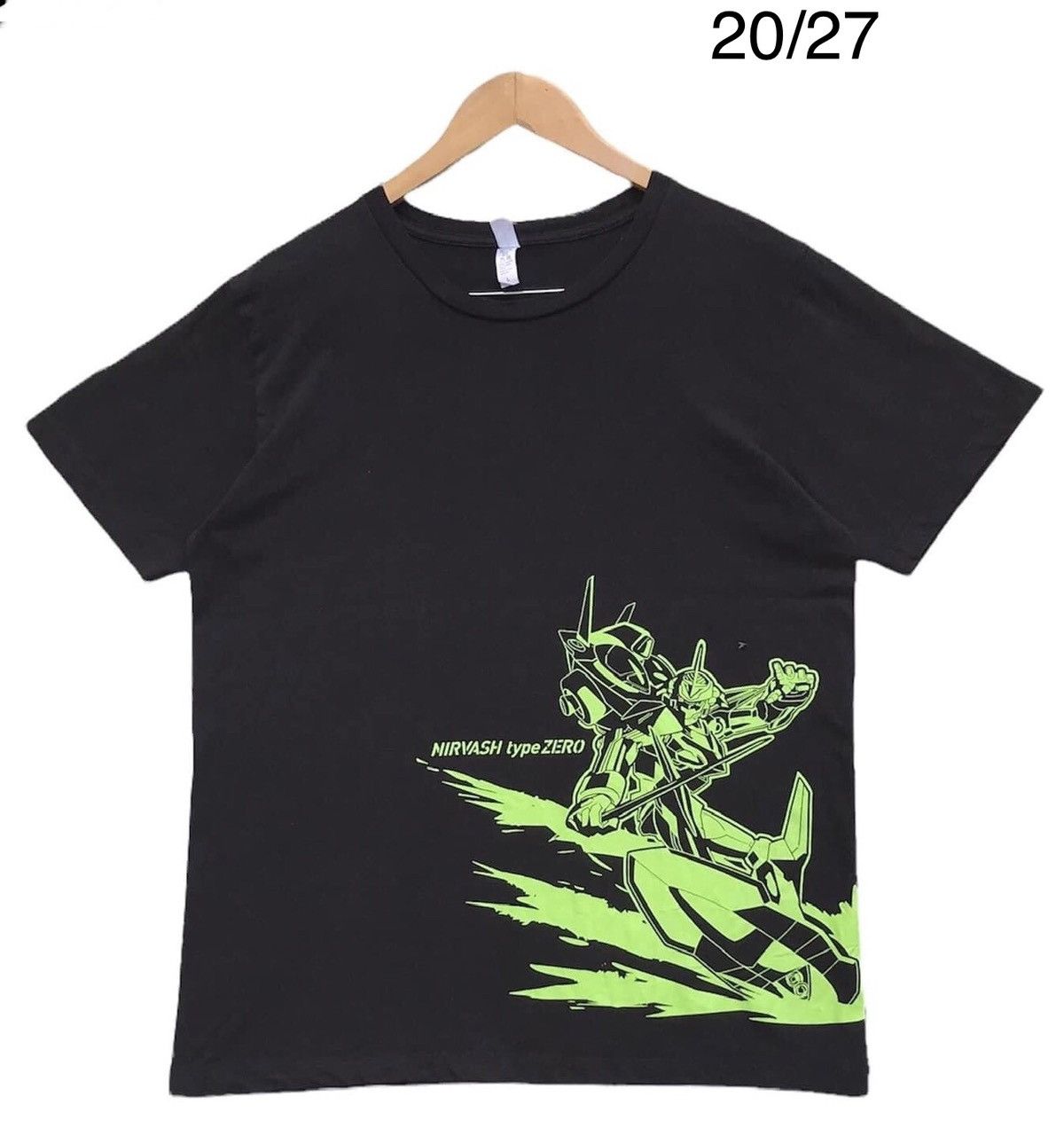 image of Anima x Cartoon Network Nirvash Type Zero in Black, Men's (Size Large)