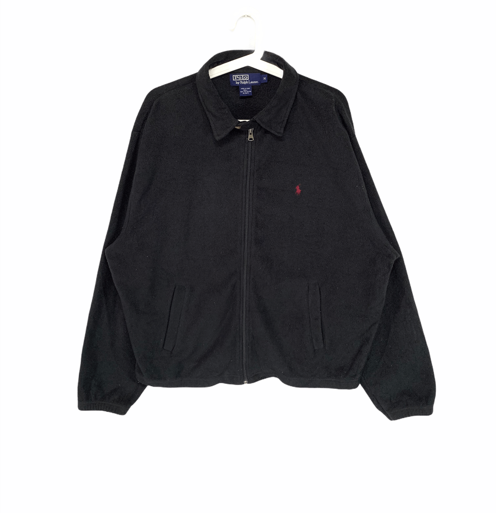 Polo Raplh Lauren embroidery logo vtg 90s fleece jacket