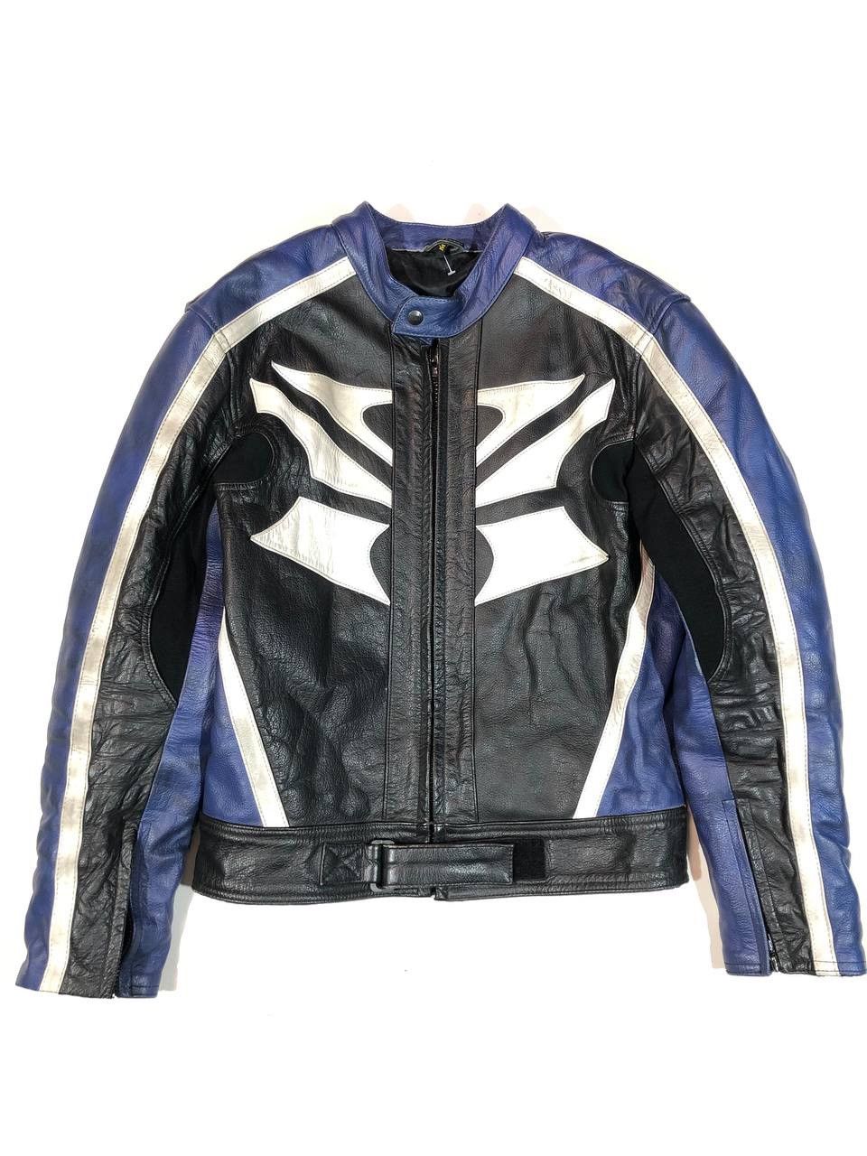 image of Japanese Moto Leather Jacket Vintage Racing, Men's (Size Medium)