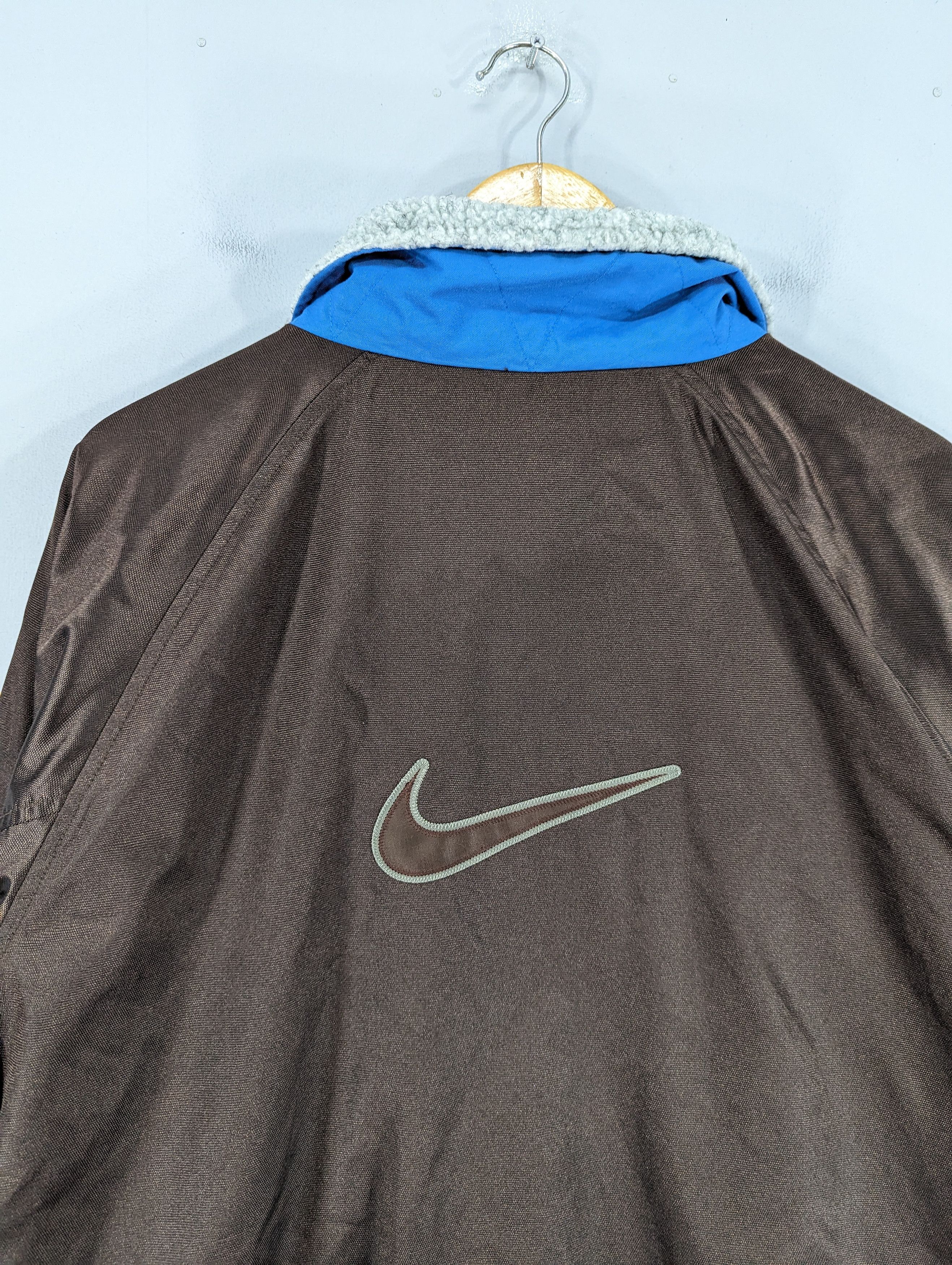 Nike 💥RARE💥Vintage 90s Nike Fleece Snap Button Jacket Size US M / EU 48-50 / 2 - 16 Thumbnail