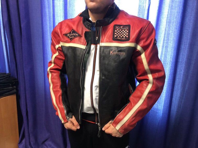 Other Kerozen Moto Leather Jacket Vintage Size US XL / EU 56 / 4 - 13 Thumbnail