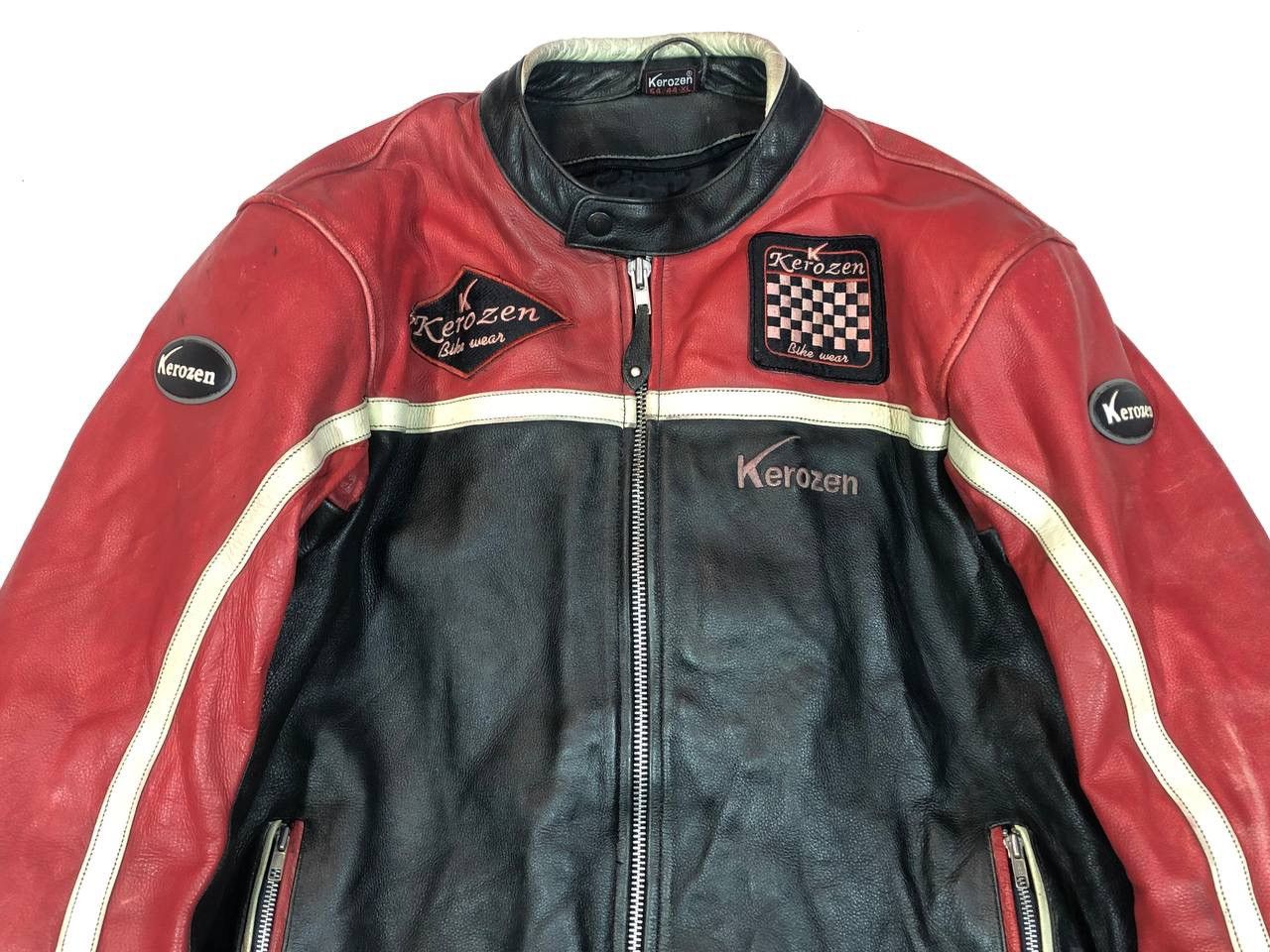 Other Kerozen Moto Leather Jacket Vintage Size US XL / EU 56 / 4 - 5 Thumbnail