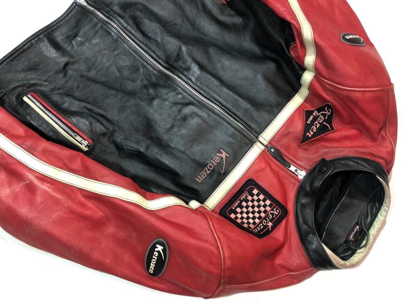 Other Kerozen Moto Leather Jacket Vintage Size US XL / EU 56 / 4 - 7 Thumbnail