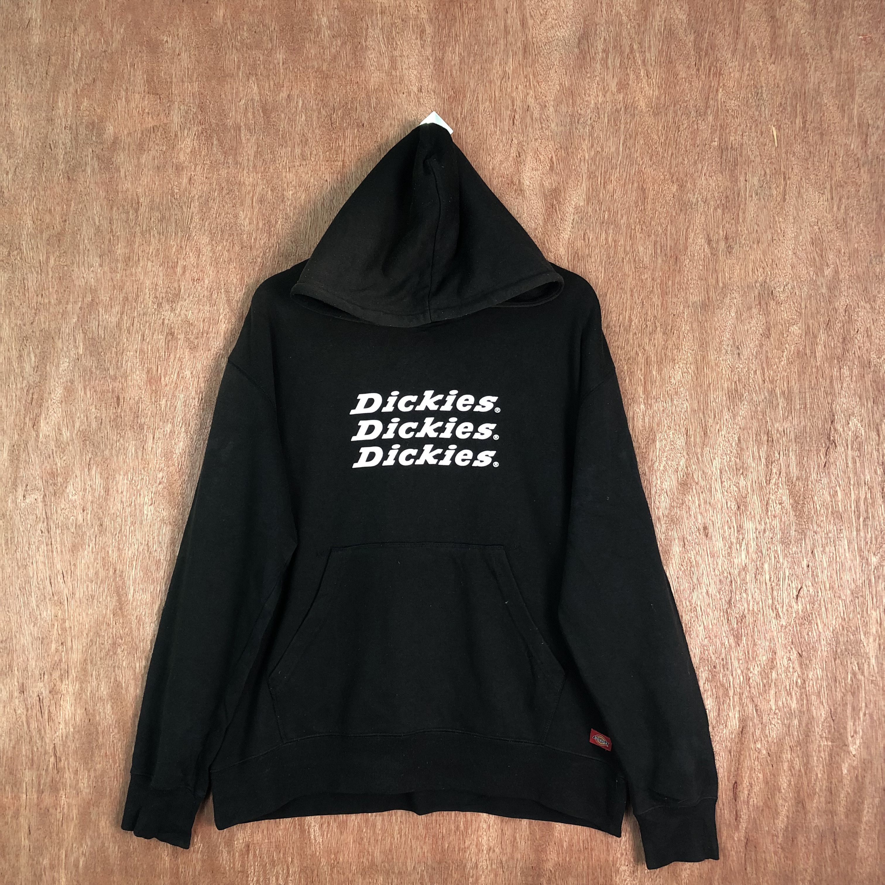 Dickies × Vintage Vintage Dickies Black Hoodies #413 Size US XL / EU 56 / 4 - 1 Thumbnail