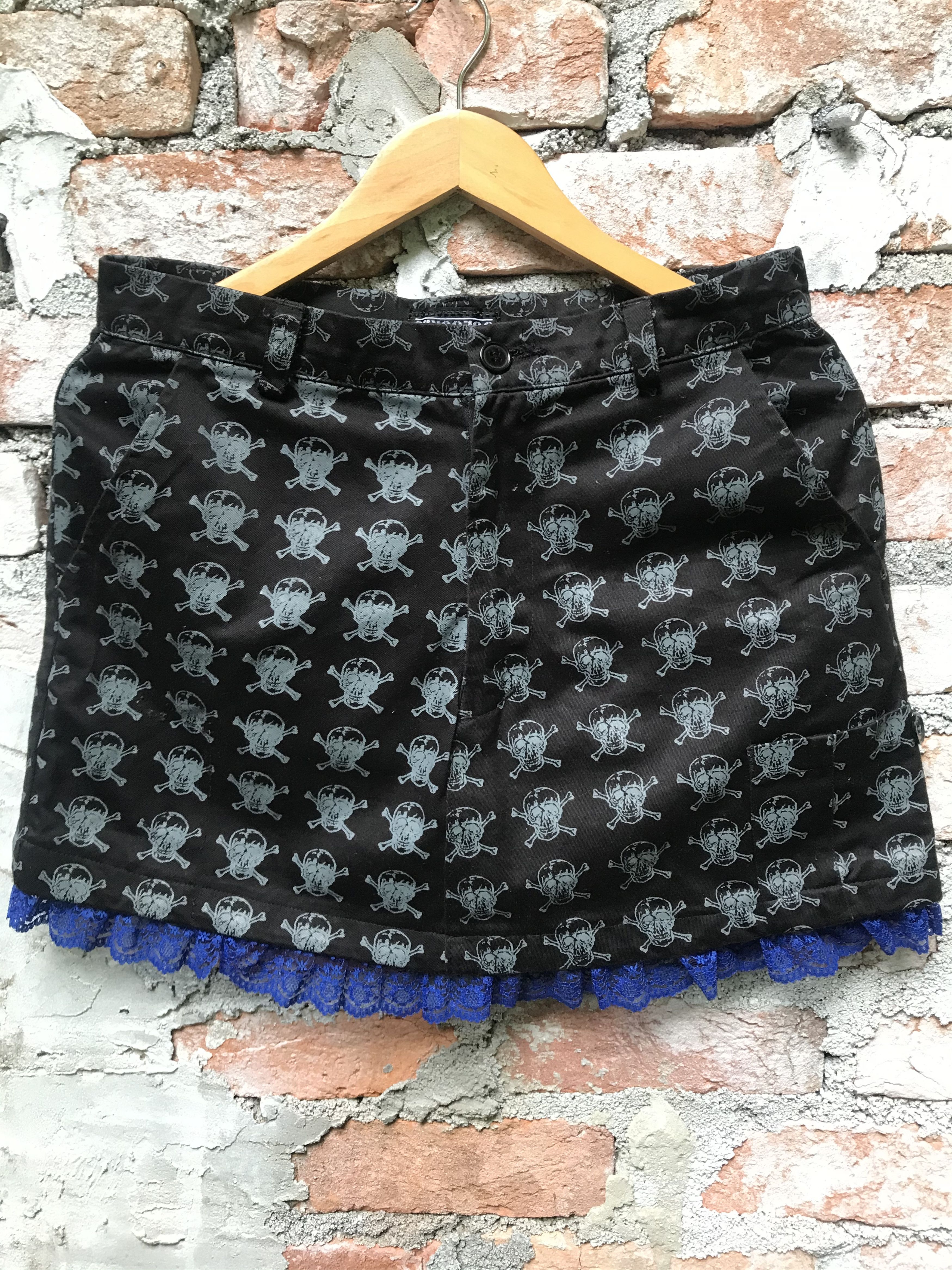 Hysteric Glamour × Japanese Brand 3 Second Skull Full Print Skirt Size 31" - 1 Thumbnail