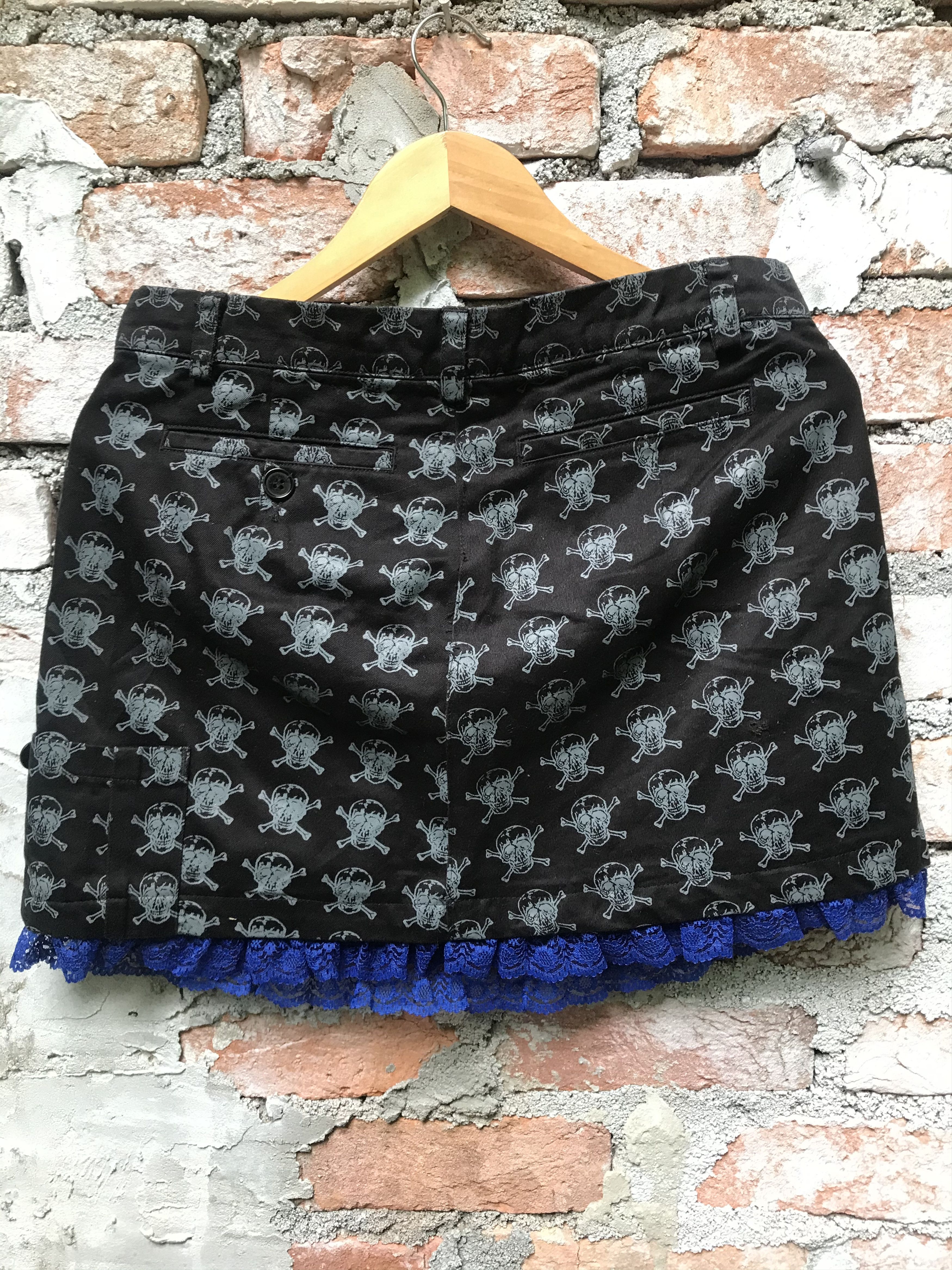 Hysteric Glamour × Japanese Brand 3 Second Skull Full Print Skirt Size 31" - 2 Thumbnail