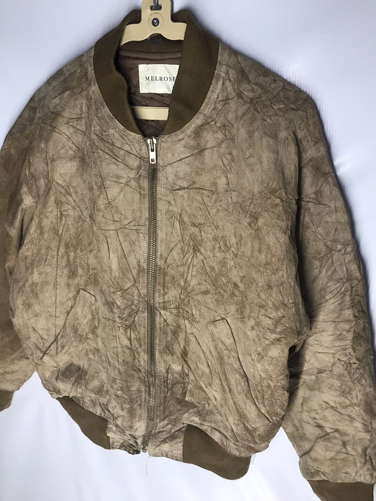 Melrose Melrose leather zipper jacket back spellout Size US M / EU 48-50 / 2 - 4 Thumbnail