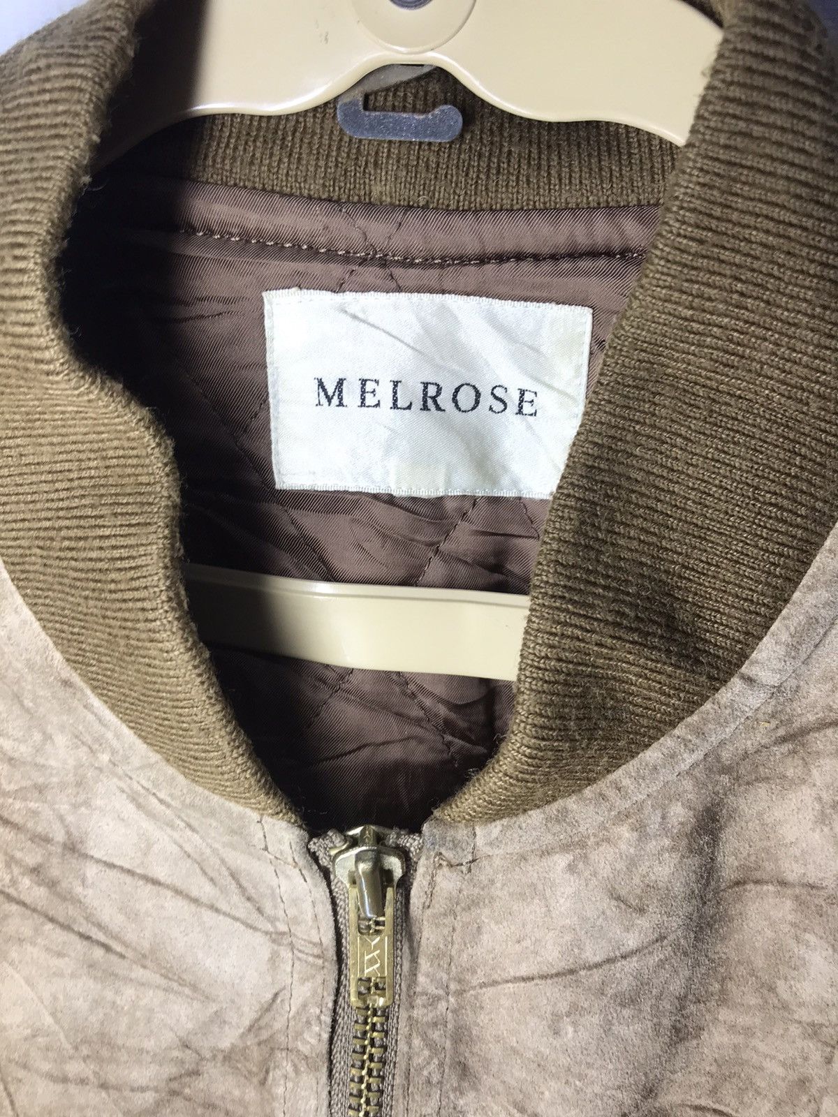 Melrose Melrose leather zipper jacket back spellout Size US M / EU 48-50 / 2 - 3 Thumbnail