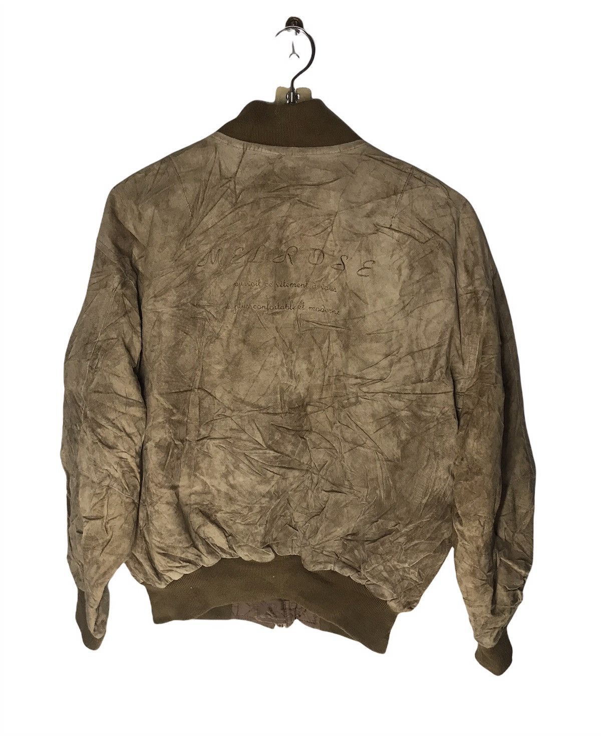 Melrose Melrose leather zipper jacket back spellout Size US M / EU 48-50 / 2 - 2 Thumbnail