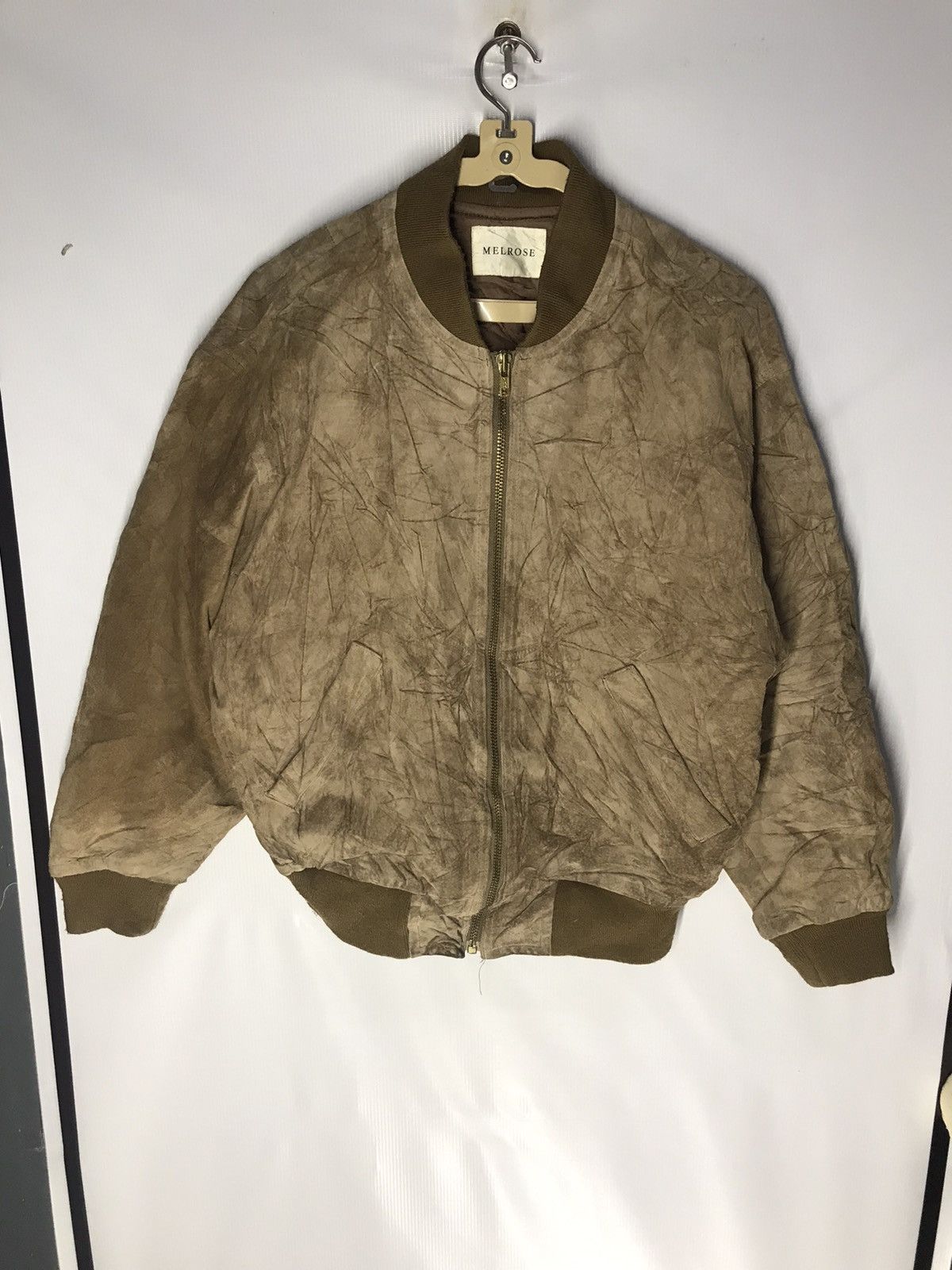 Melrose Melrose leather zipper jacket back spellout Size US M / EU 48-50 / 2 - 8 Thumbnail