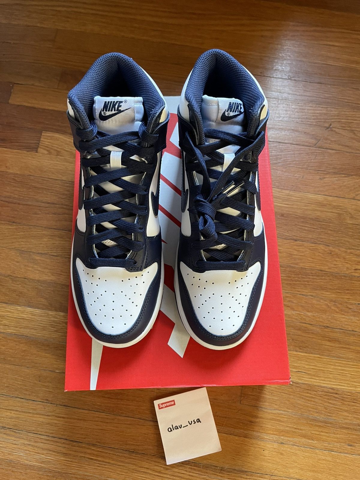 Nike Nike Dunk High Championship Navy Size US 7 / EU 40 - 2 Thumbnail
