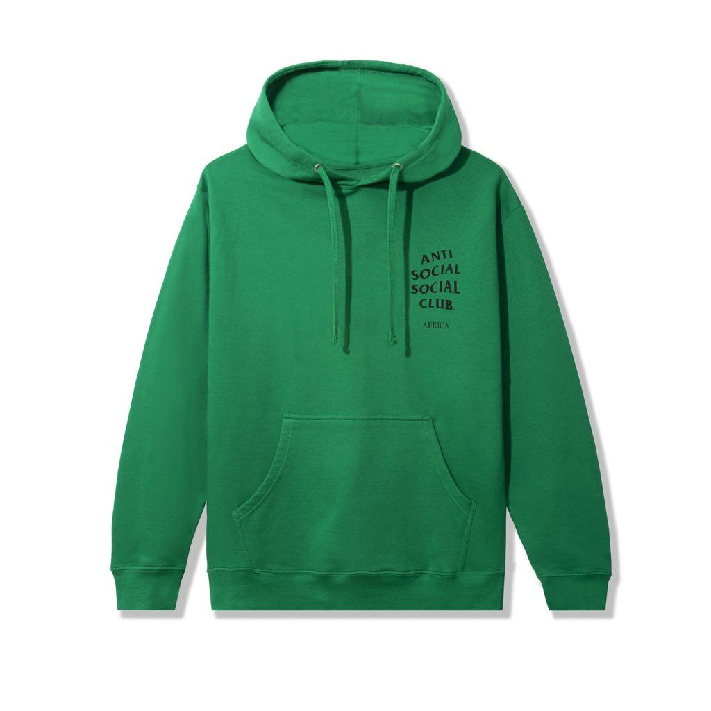 Anti Social Social Club DS FW21 ASSC Black Africa Green Hoodie BAPE KITH KAWS FOG Size US XL / EU 56 / 4 - 4 Thumbnail