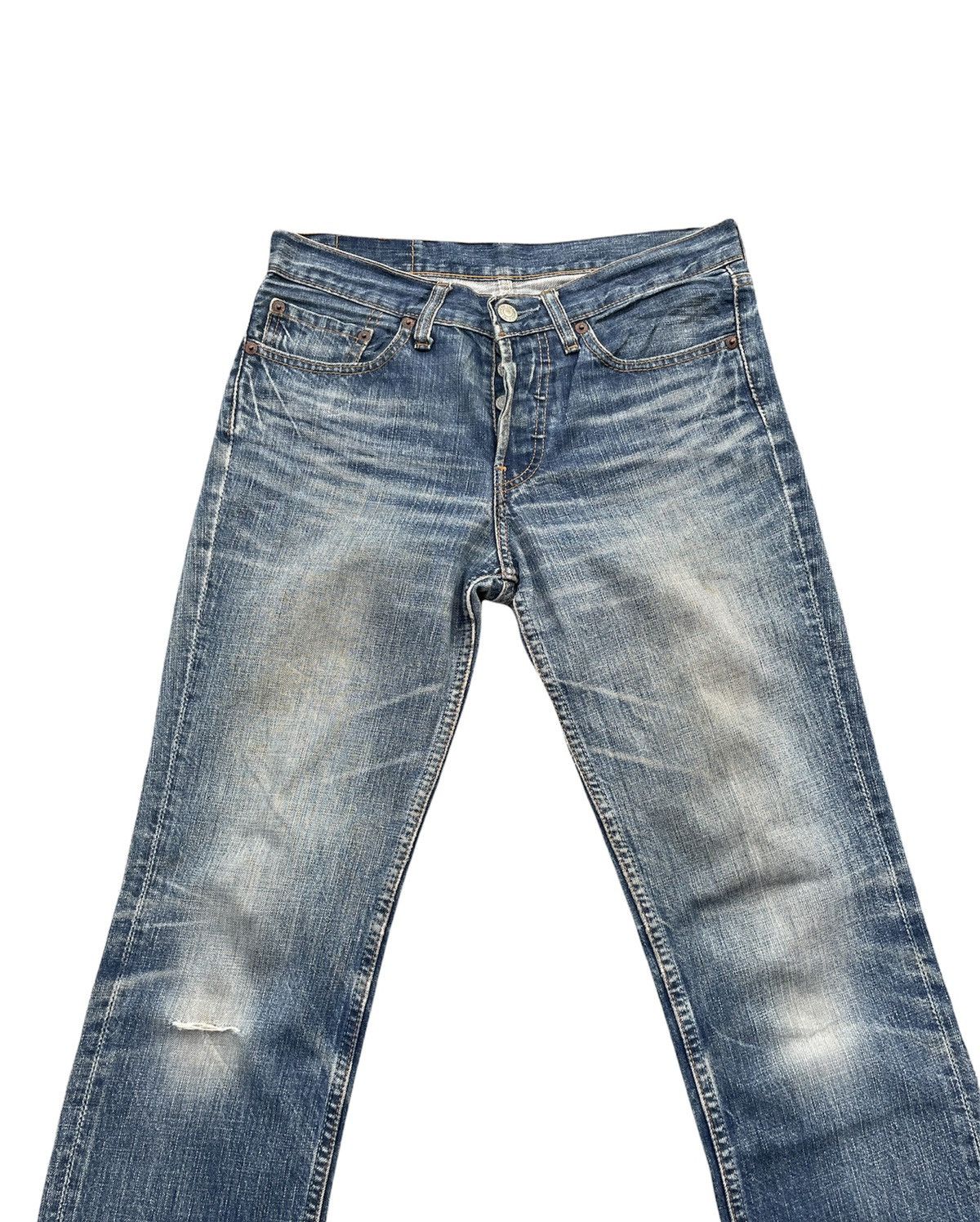 Levi's Levi’s 501 e Vintage 2002 Aging Distressed Denim Size US 30 / EU 46 - 4 Thumbnail