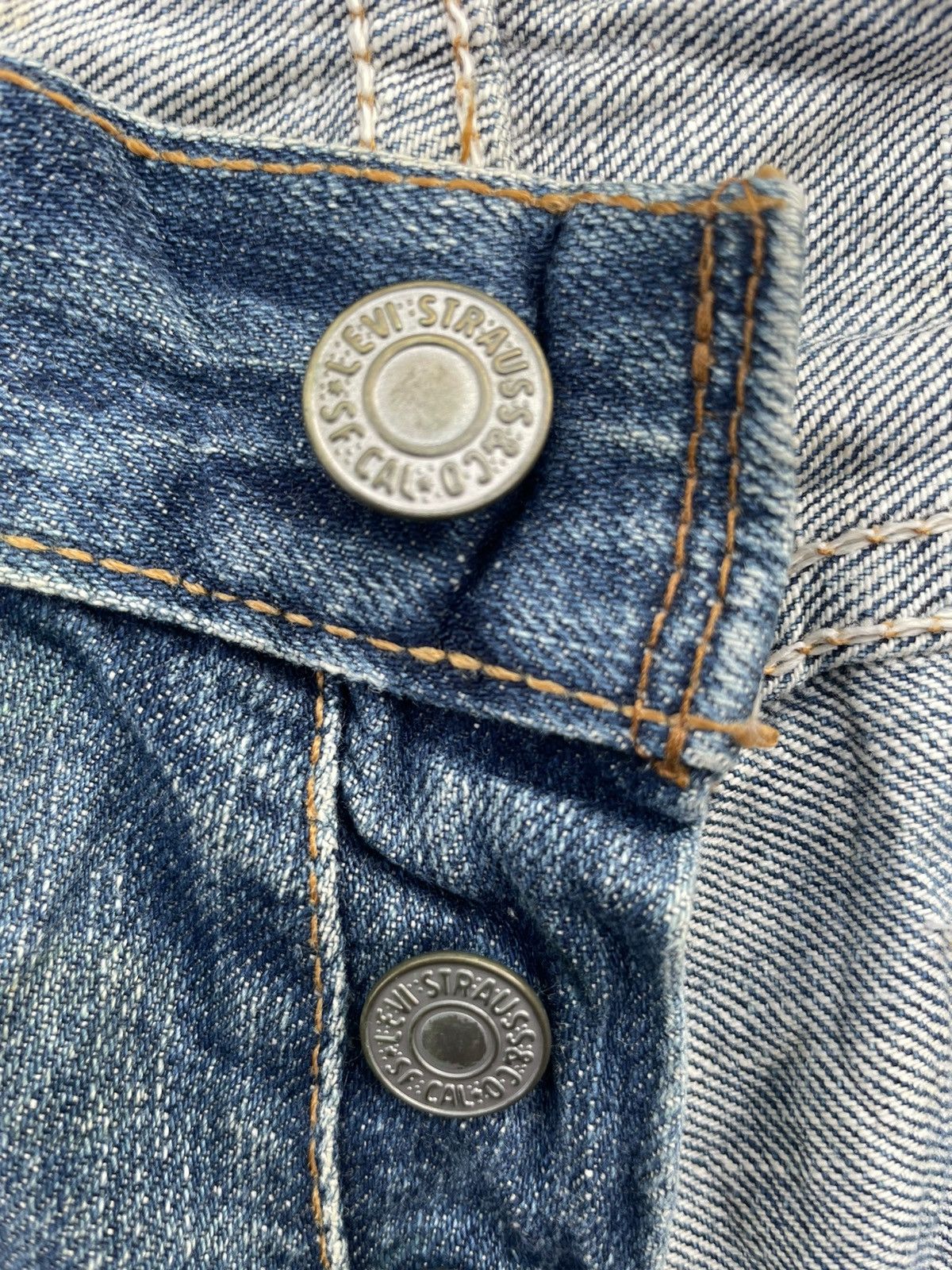 Levi's Levi’s 501 e Vintage 2002 Aging Distressed Denim Size US 30 / EU 46 - 23 Thumbnail