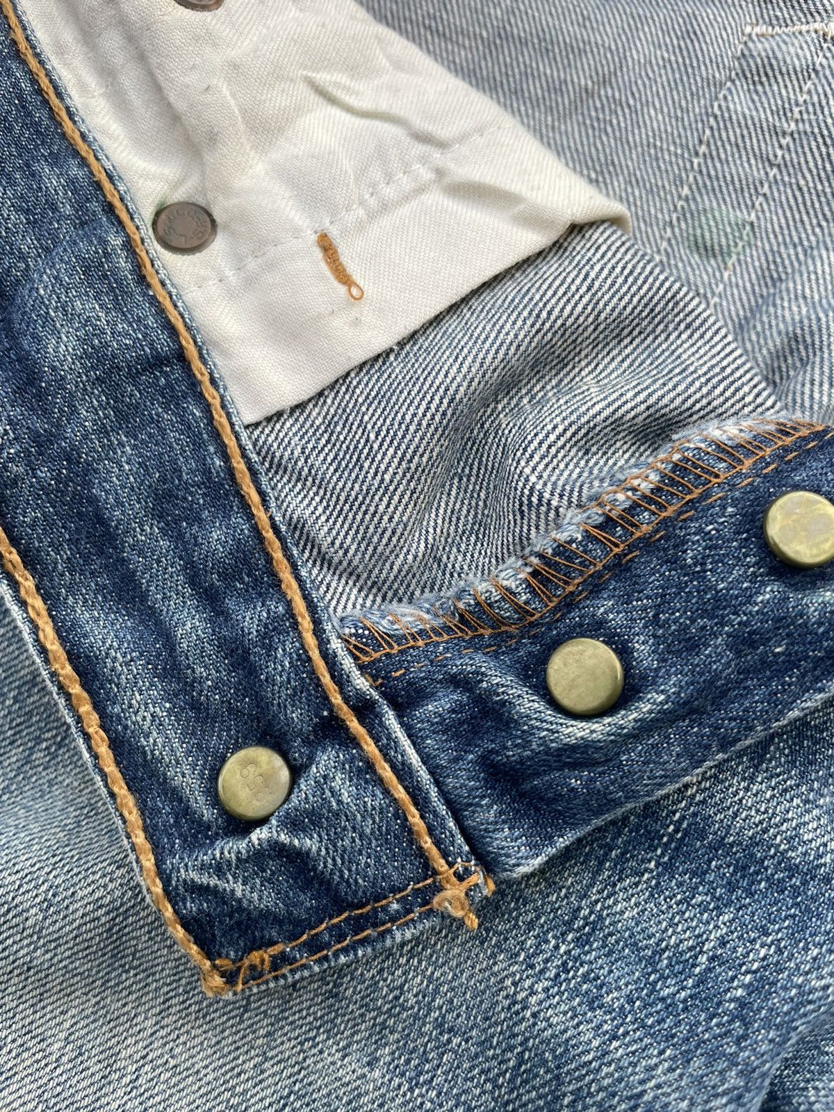 Levi's Levi’s 501 e Vintage 2002 Aging Distressed Denim Size US 30 / EU 46 - 21 Thumbnail