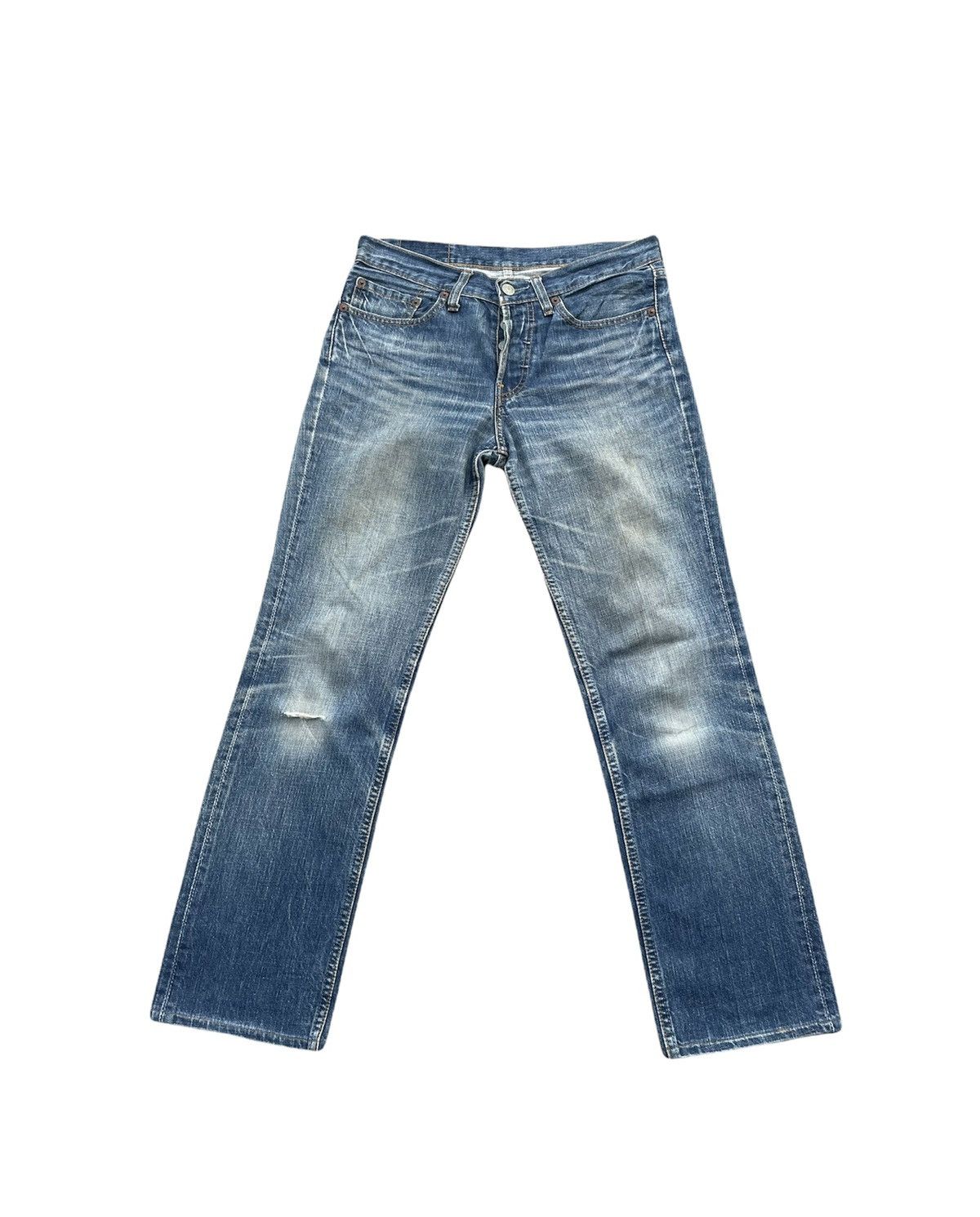 Levi's Levi’s 501 e Vintage 2002 Aging Distressed Denim Size US 30 / EU 46 - 1 Thumbnail