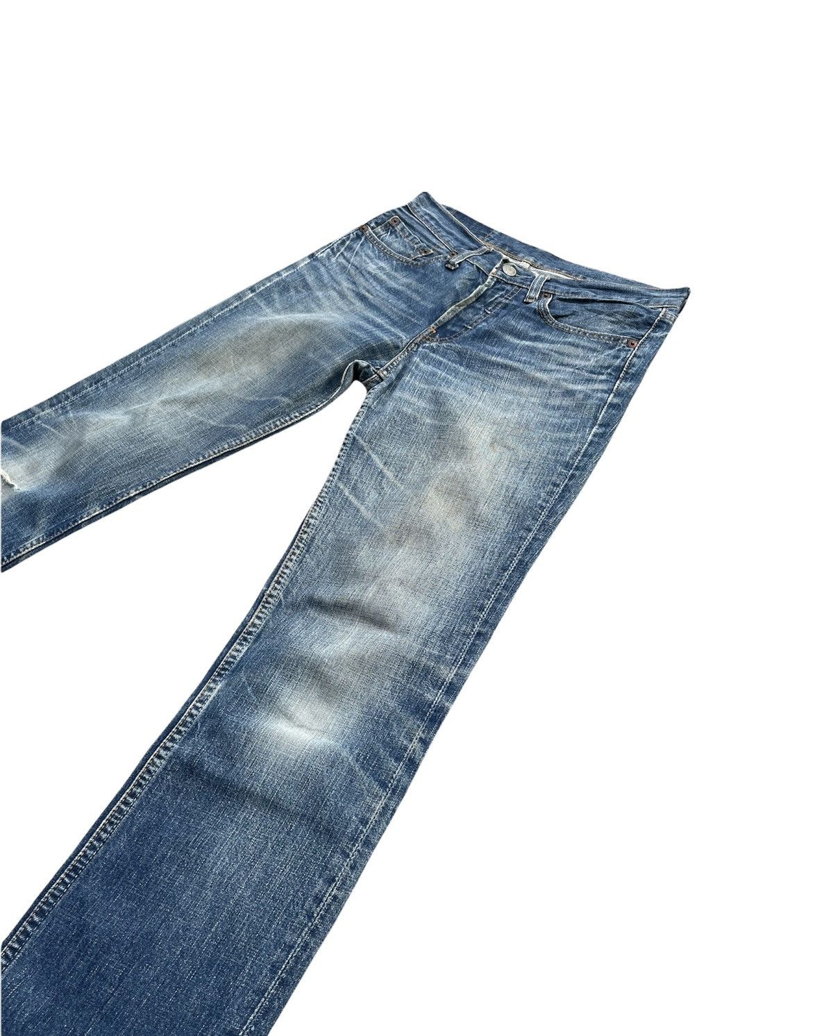 Levi's Levi’s 501 e Vintage 2002 Aging Distressed Denim Size US 30 / EU 46 - 2 Thumbnail