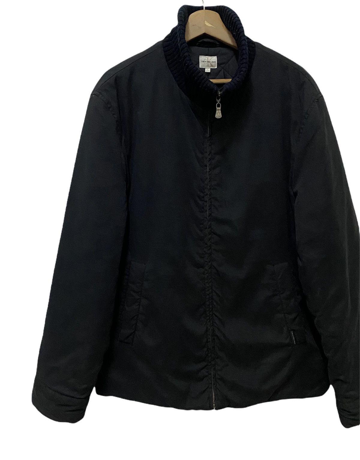 Calvin Klein × Calvin Klein 205W39NYC ACHIEVE CALVIN KLEIN JEANS ZIPPER COLLAR COAT RARE Size US M / EU 48-50 / 2 - 8 Thumbnail