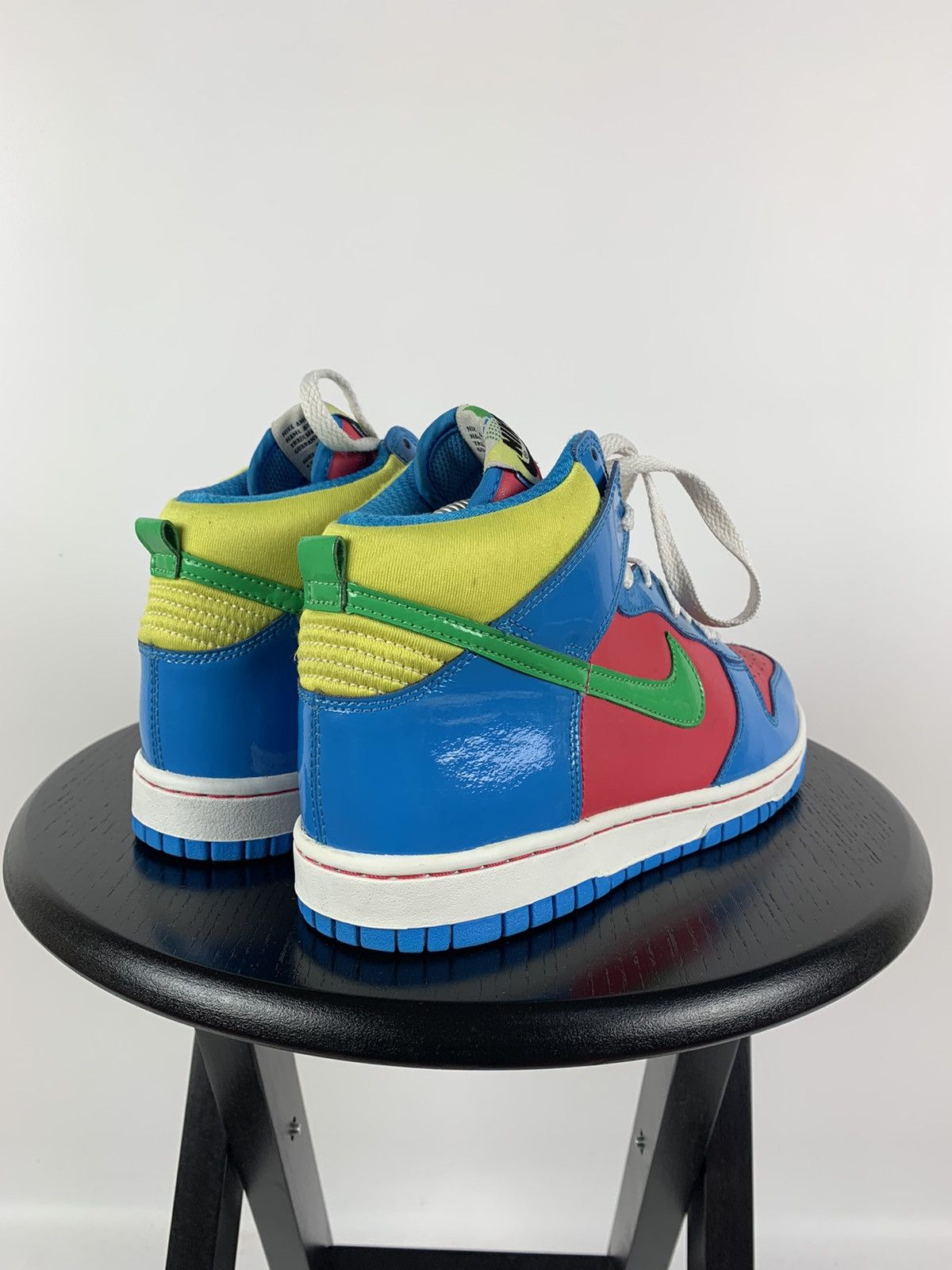 Nike Vintage Nike Rare High Dunk Trainers Mid Pink Blue Yellow Size US 6 / EU 39 - 5 Thumbnail