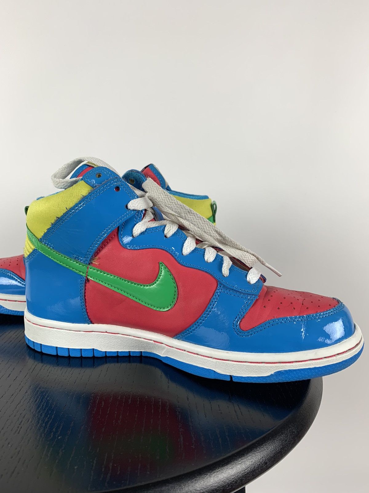 Nike Vintage Nike Rare High Dunk Trainers Mid Pink Blue Yellow Size US 6 / EU 39 - 7 Thumbnail