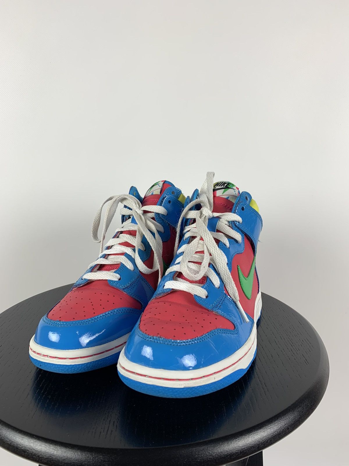 Nike Vintage Nike Rare High Dunk Trainers Mid Pink Blue Yellow Size US 6 / EU 39 - 4 Thumbnail