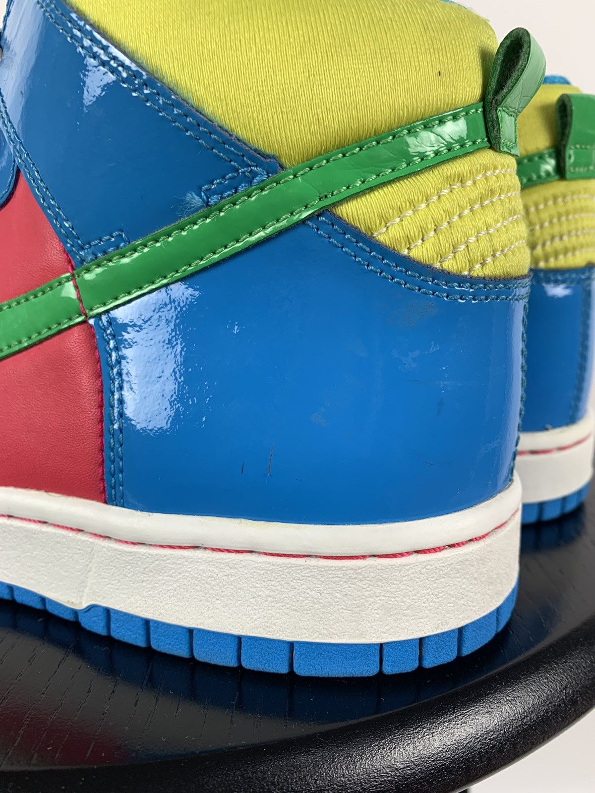 Nike Vintage Nike Rare High Dunk Trainers Mid Pink Blue Yellow Size US 6 / EU 39 - 11 Thumbnail