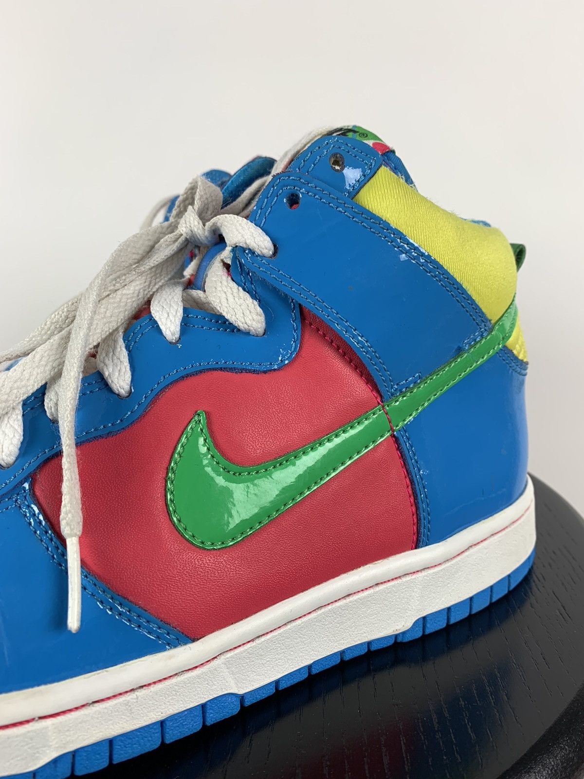 Nike Vintage Nike Rare High Dunk Trainers Mid Pink Blue Yellow Size US 6 / EU 39 - 9 Thumbnail