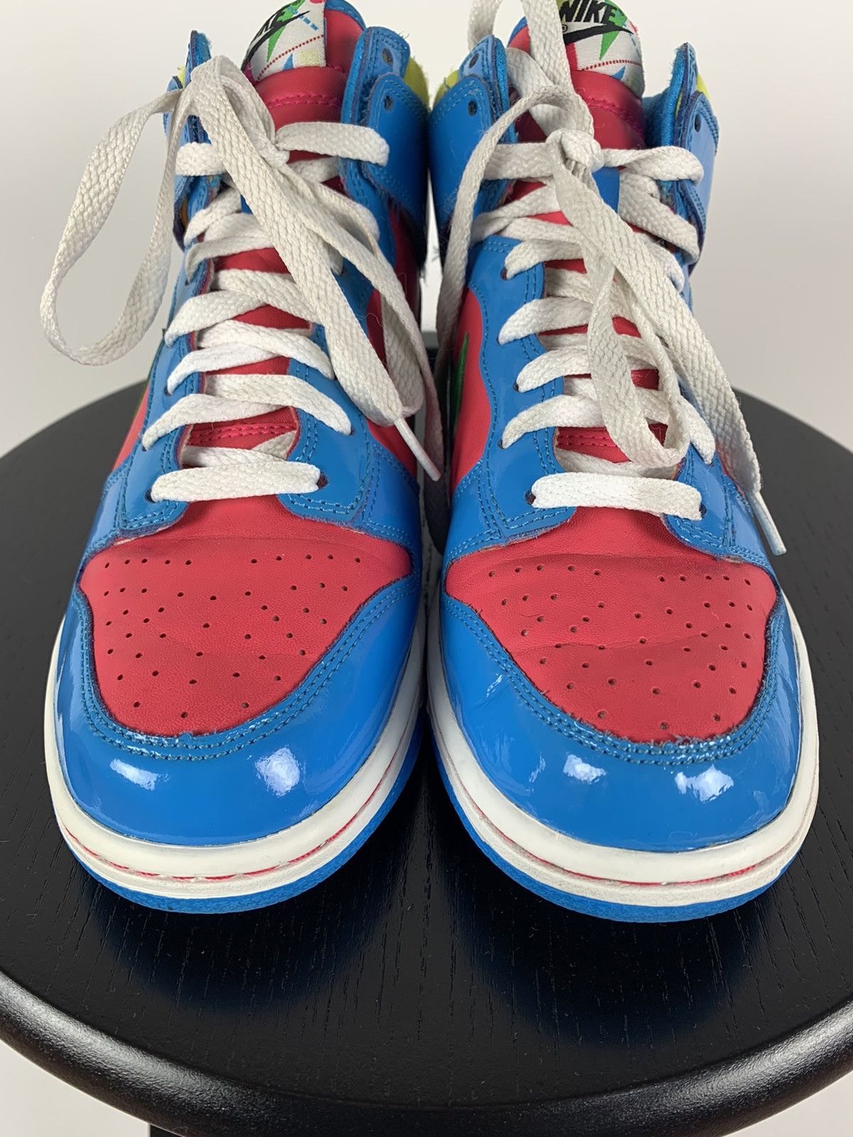 Nike Vintage Nike Rare High Dunk Trainers Mid Pink Blue Yellow Size US 6 / EU 39 - 10 Thumbnail