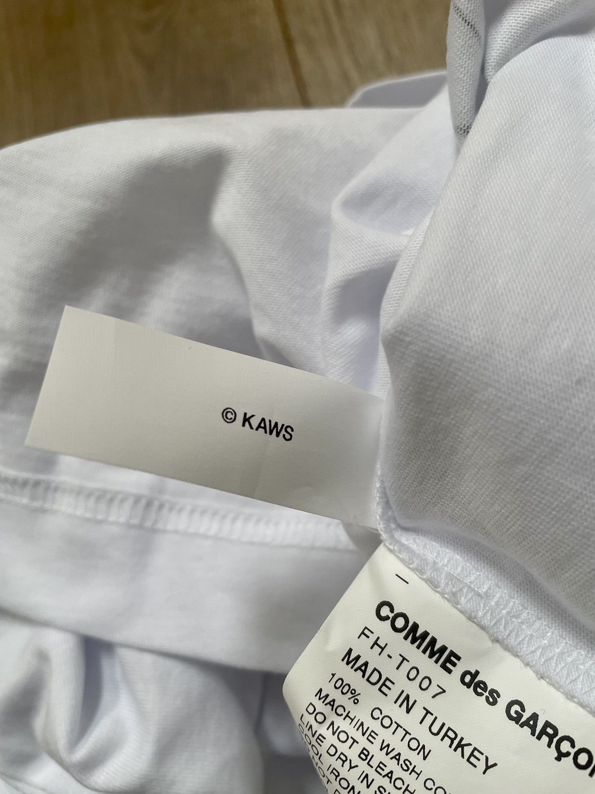 Comme des Garcons SHIRT CDG x KAWS Big Graphic Graffiti Celebration Text Logo Tee XL Size US XL / EU 56 / 4 - 10 Thumbnail