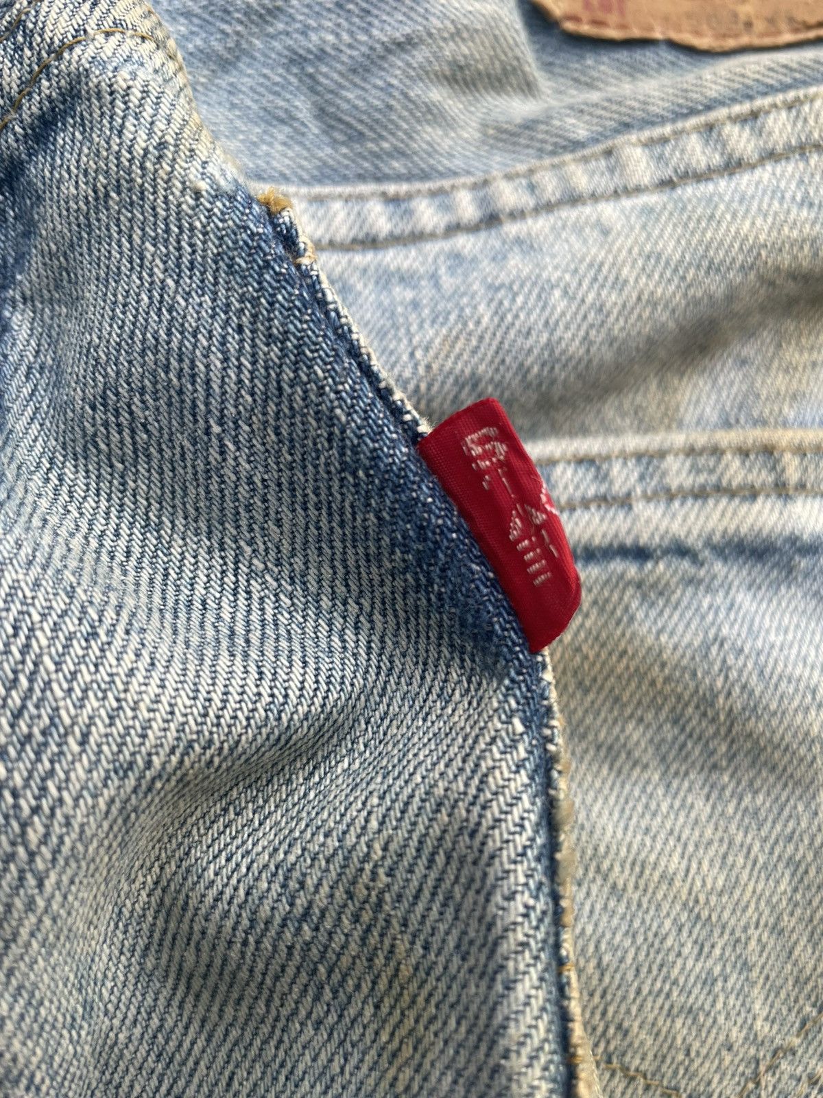 Levi's × Vintage Vintage Levis 503B XX E Aging Faded Wash Denim Size US 29 - 20 Thumbnail