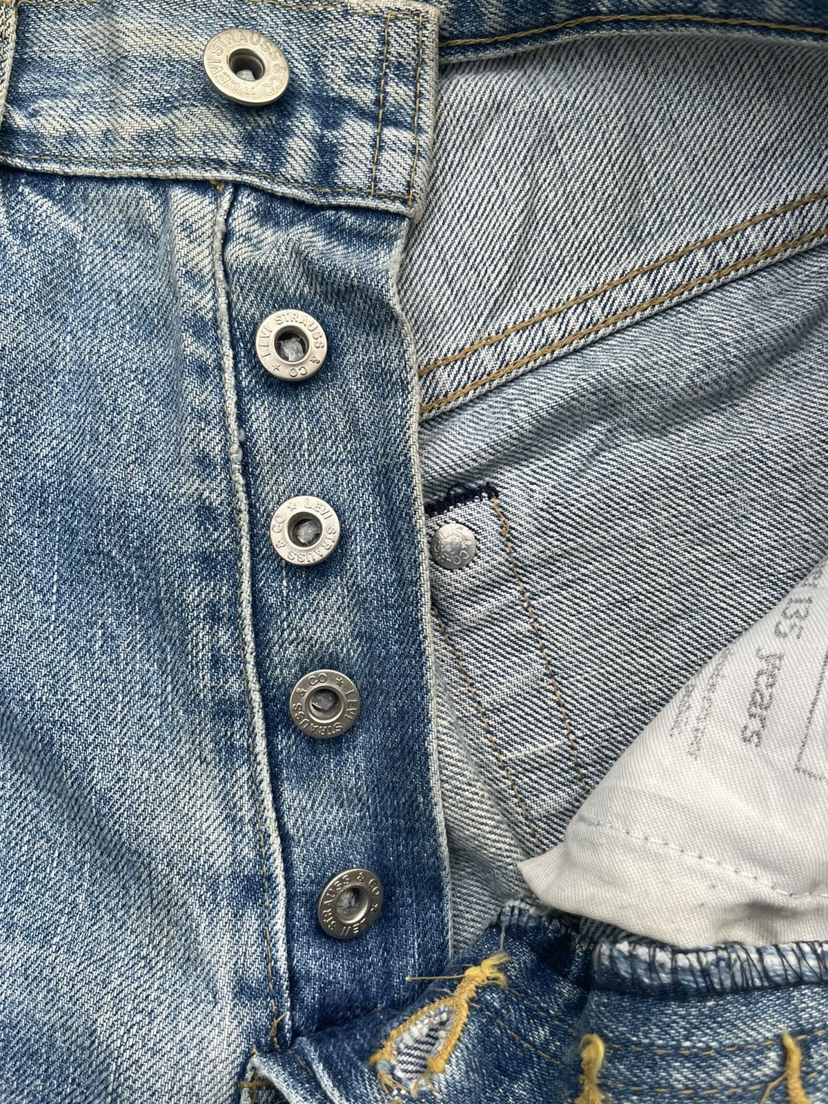 Levi's × Vintage Vintage Levis 503B XX E Aging Faded Wash Denim Size US 29 - 25 Thumbnail