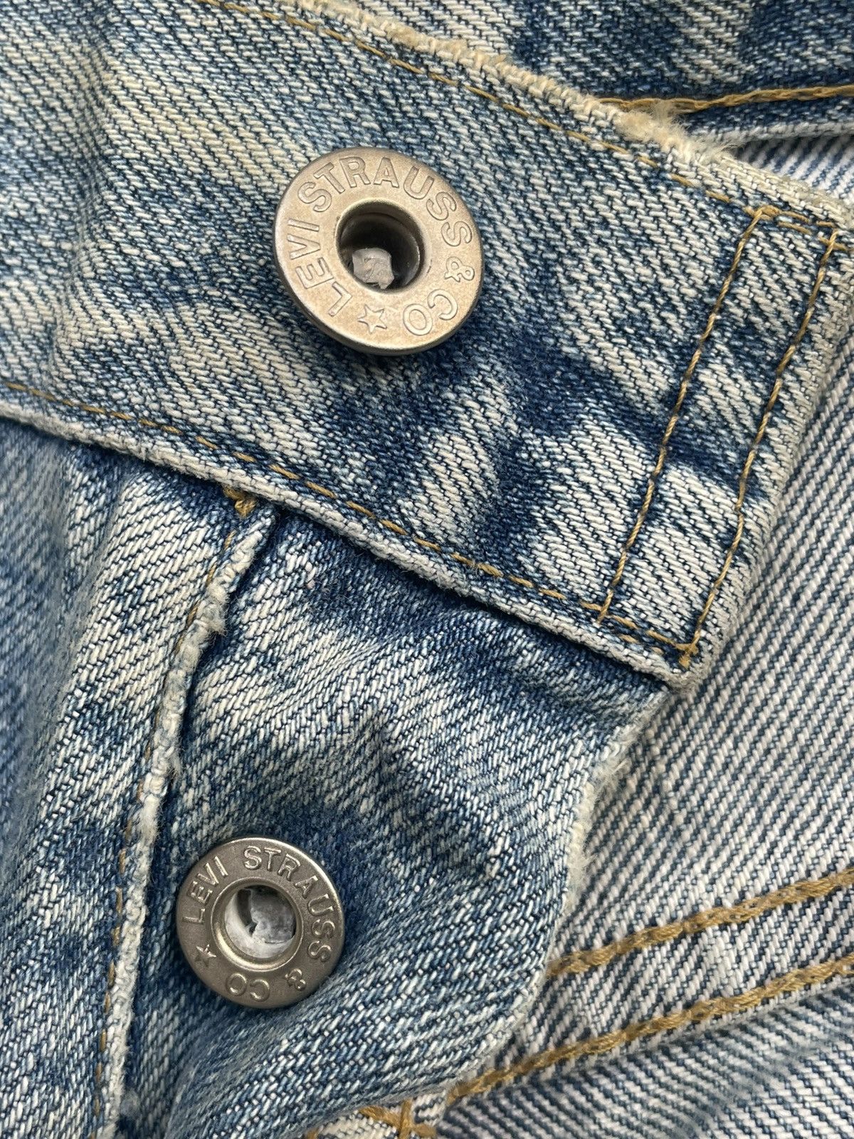 Levi's × Vintage Vintage Levis 503B XX E Aging Faded Wash Denim Size US 29 - 23 Thumbnail